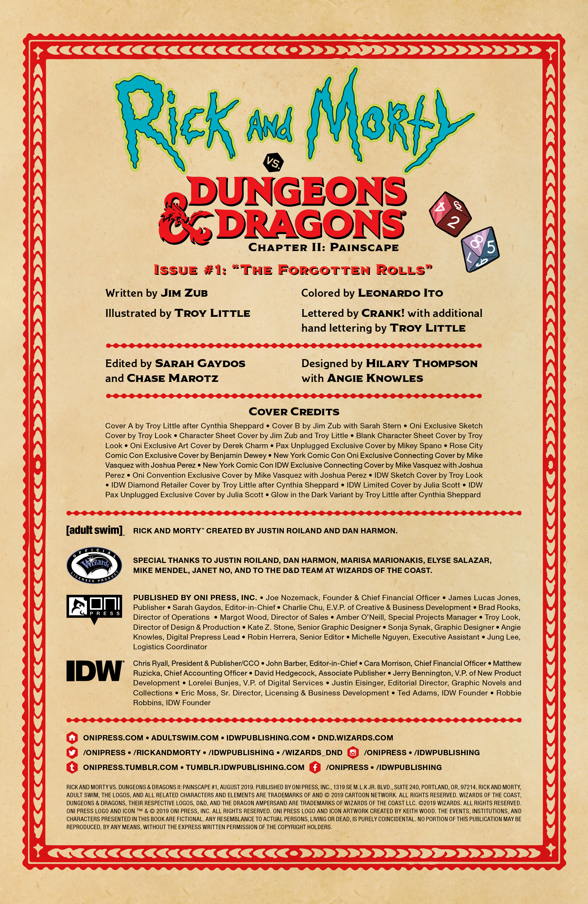 Read online Rick and Morty vs. Dungeons & Dragons II: Painscape comic -  Issue #1 - 2