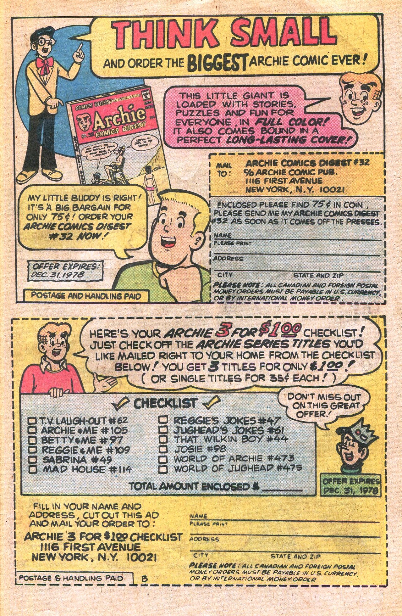 Read online Archie's Joke Book Magazine comic -  Issue #248 - 33