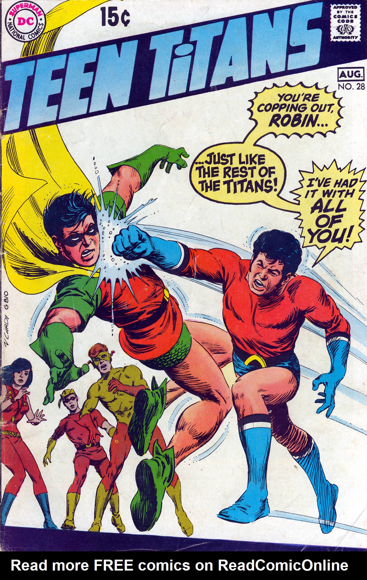 Read online Teen Titans (1966) comic -  Issue #28 - 1