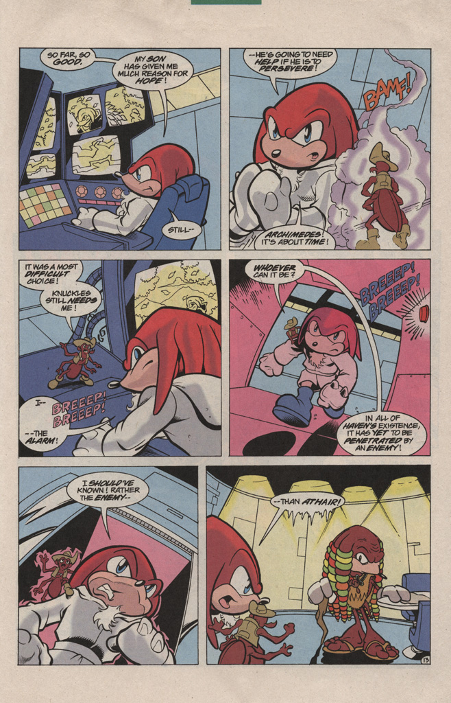 Read online Knuckles the Echidna comic -  Issue #2 - 21