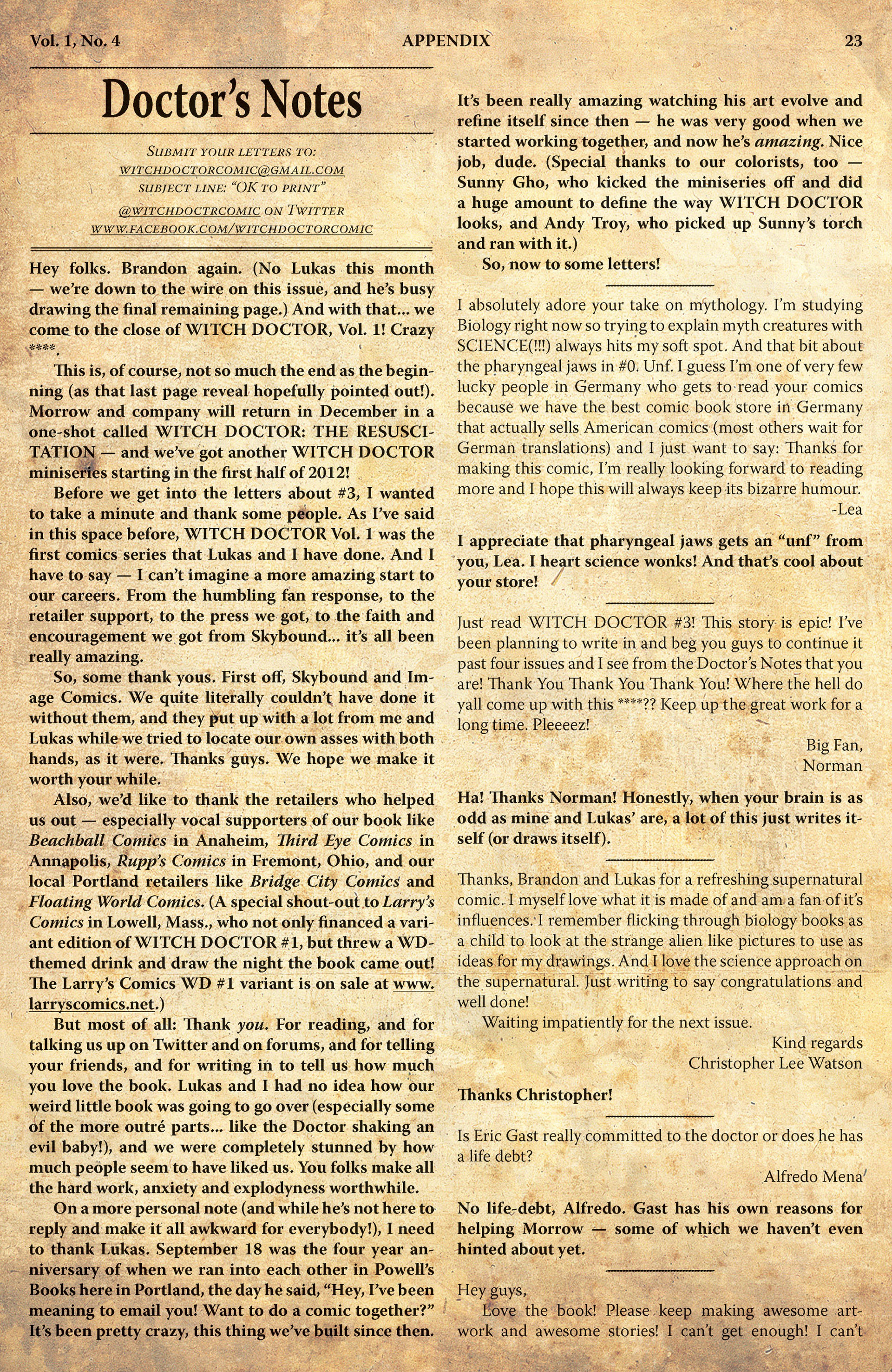 Read online Witch Doctor comic -  Issue # Full - 134