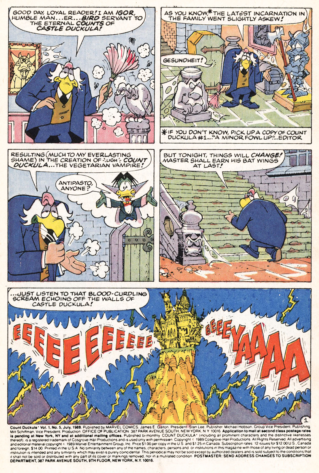 Read online Count Duckula comic -  Issue #5 - 3