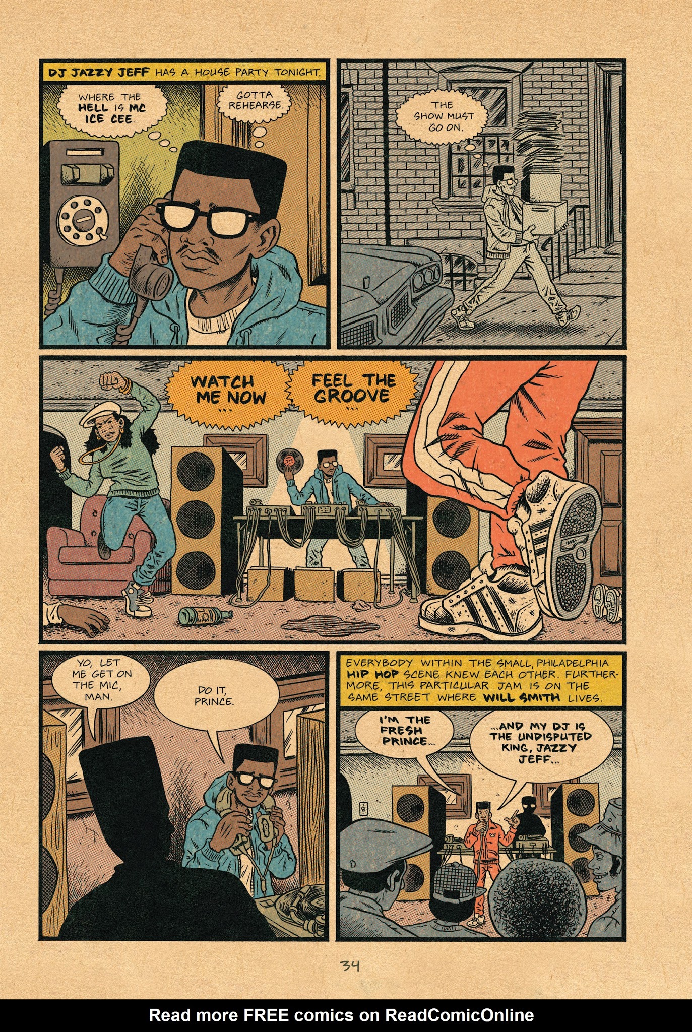 Read online Hip Hop Family Tree (2013) comic -  Issue # TPB 4 - 35