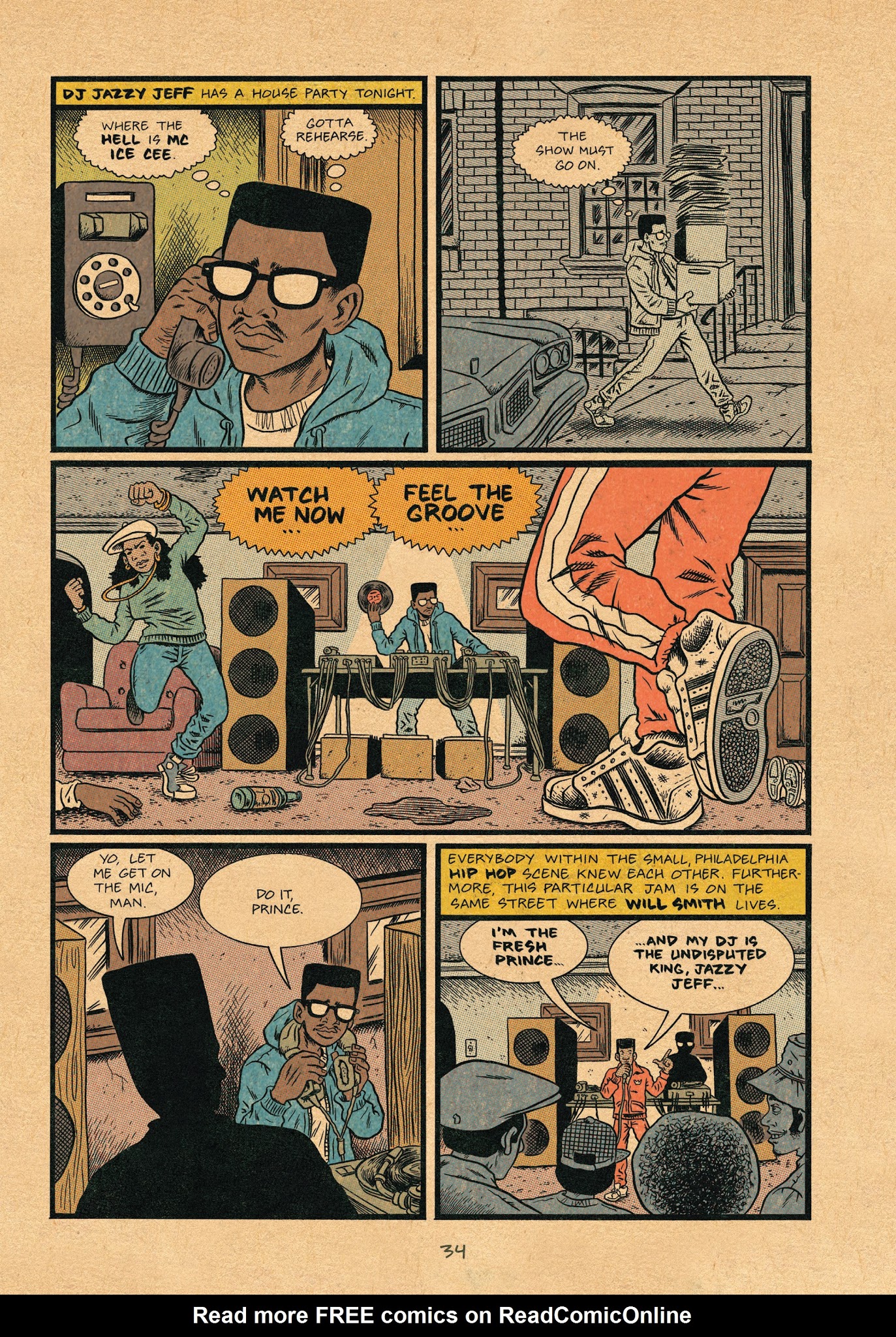 Read online Hip Hop Family Tree (2013) comic -  Issue # TPB 4 - 35