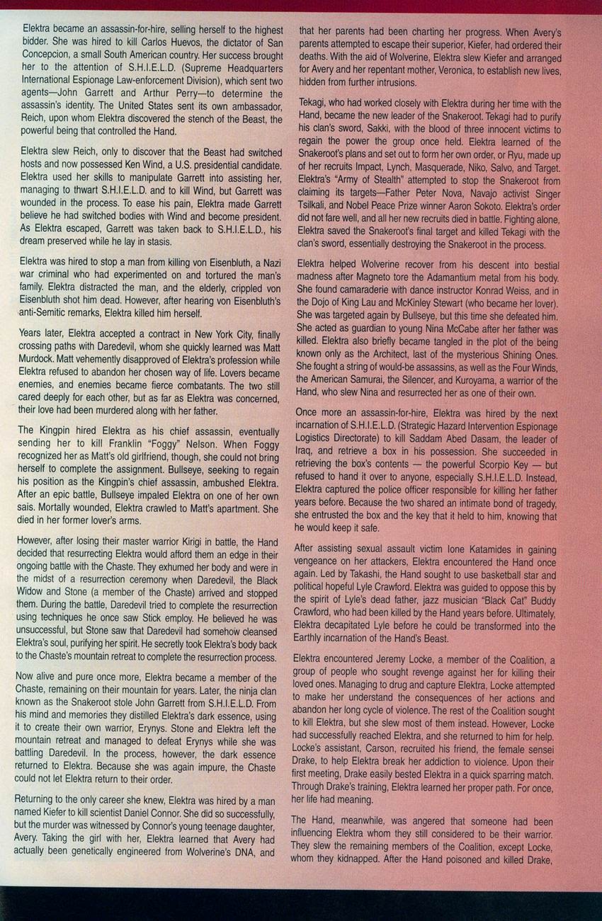 Read online Official Handbook of the Marvel Universe: Daredevil 2004 comic -  Issue # Full - 17