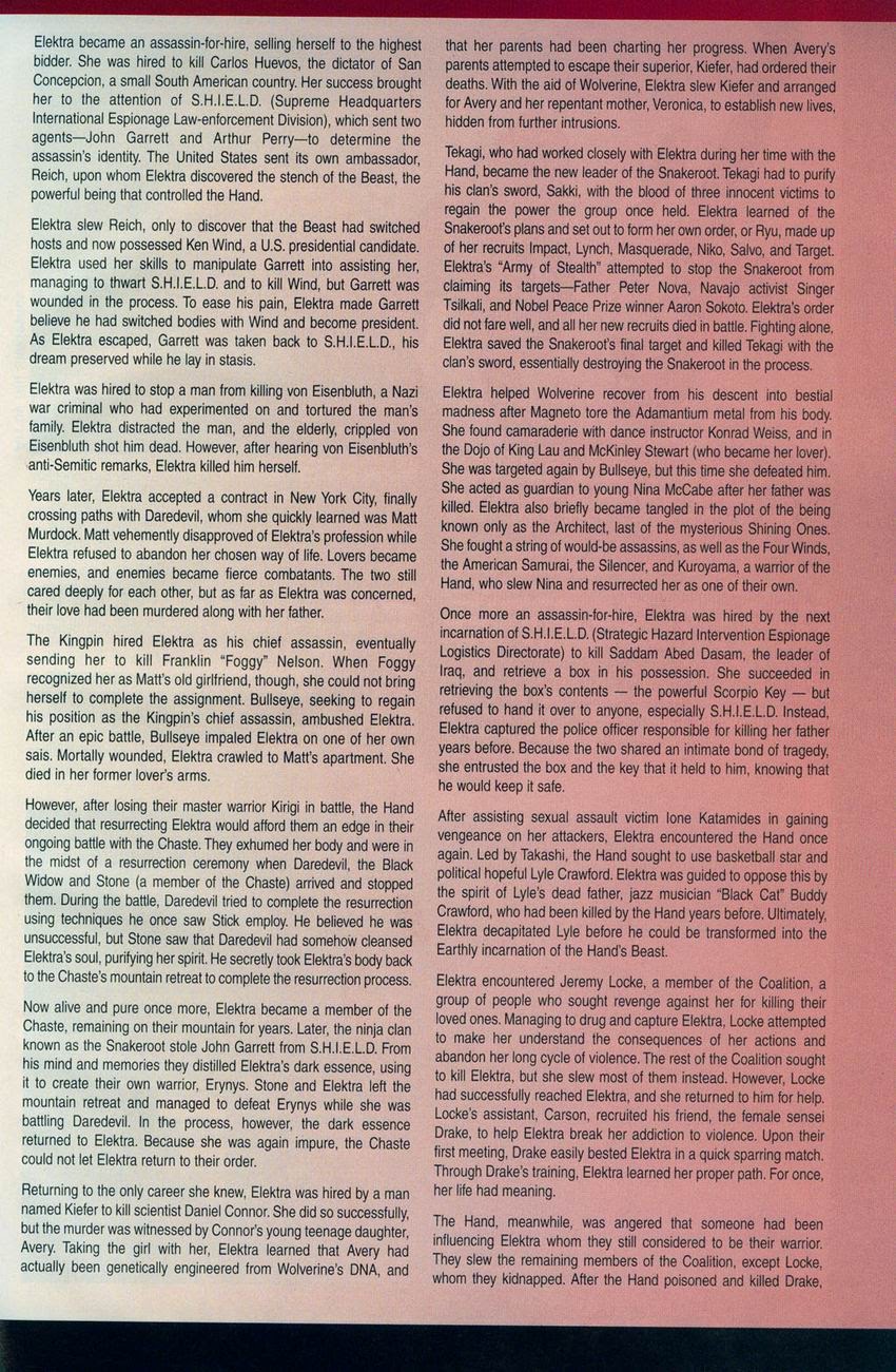 Official Handbook of the Marvel Universe: Daredevil 2004 issue Full - Page 17
