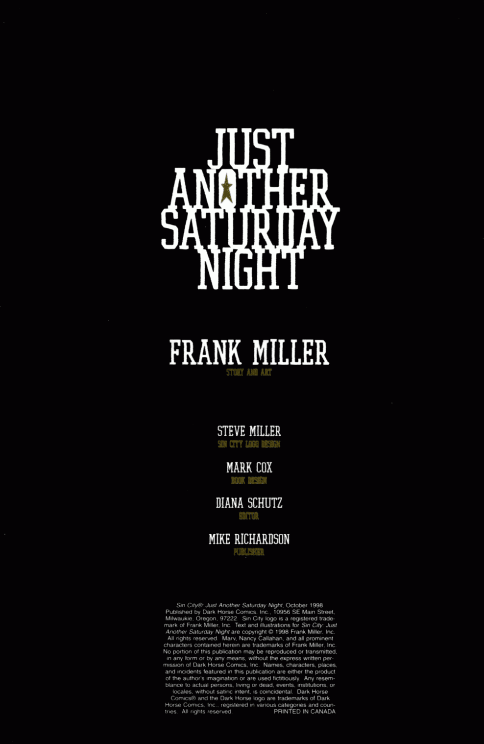 Read online Sin City: Just Another Saturday Night comic -  Issue #1 - 3