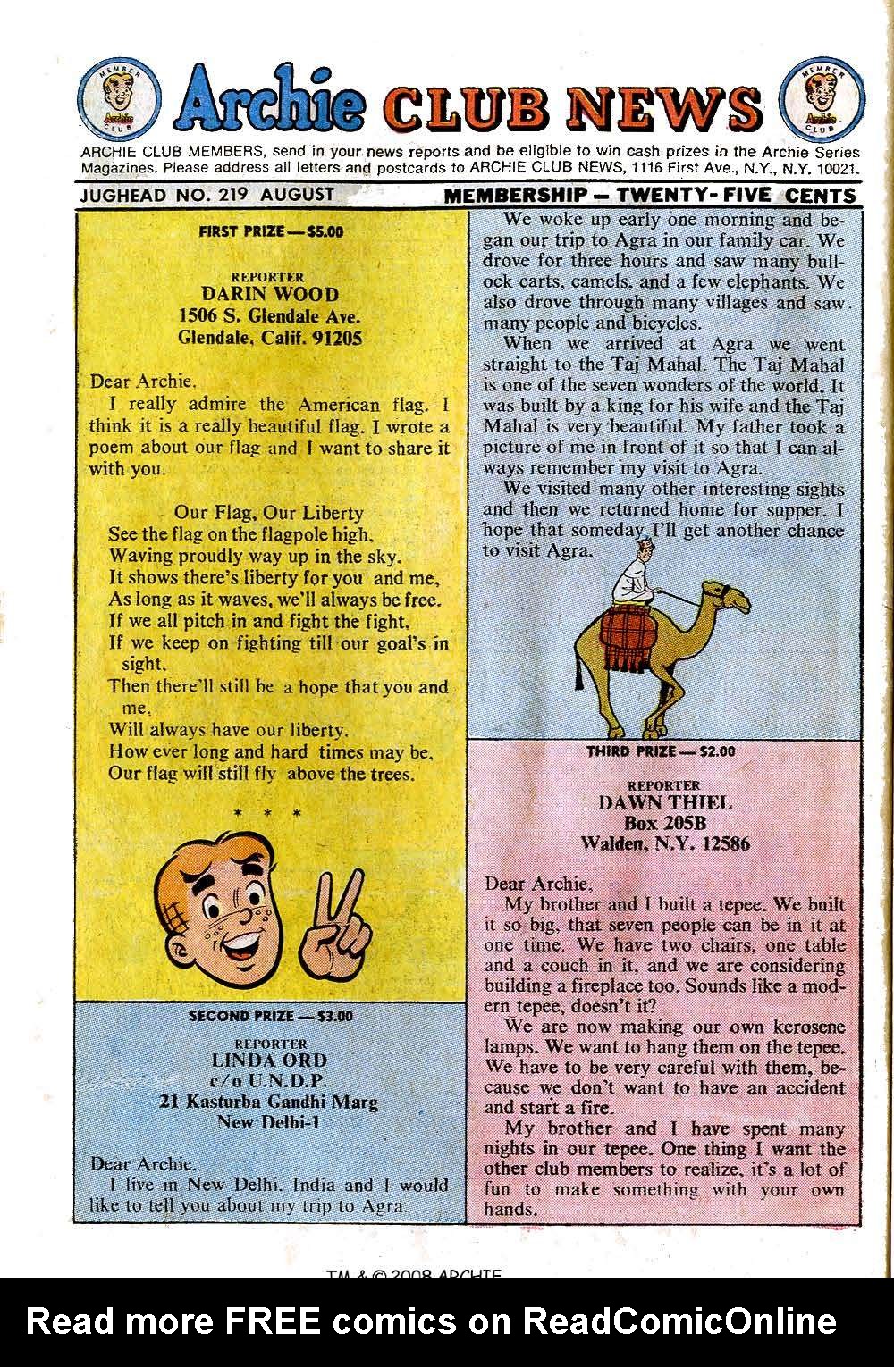 Read online Jughead (1965) comic -  Issue #219 - 26