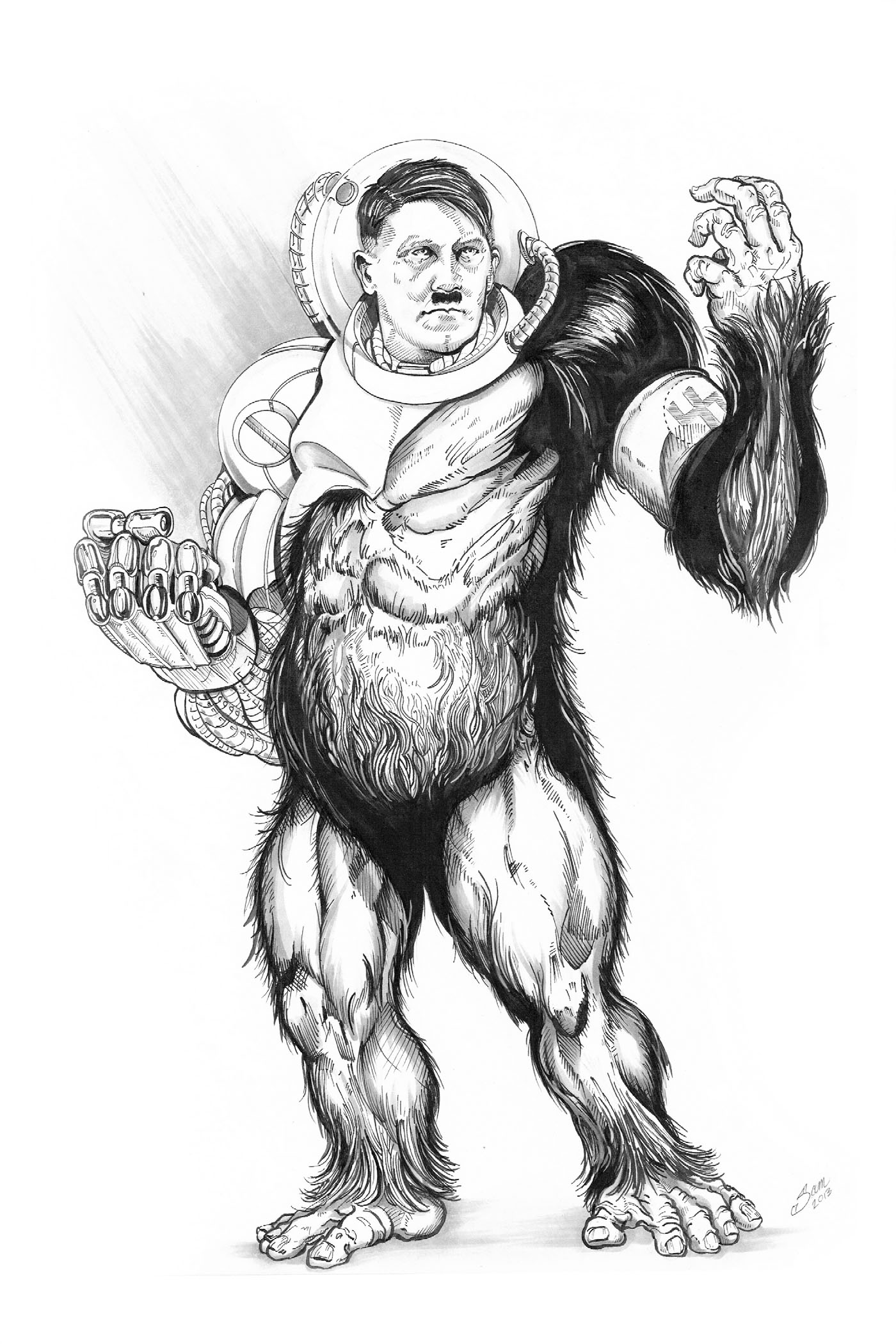 Read online Nazi Werewolves from Outer Space comic -  Issue #3 - 26