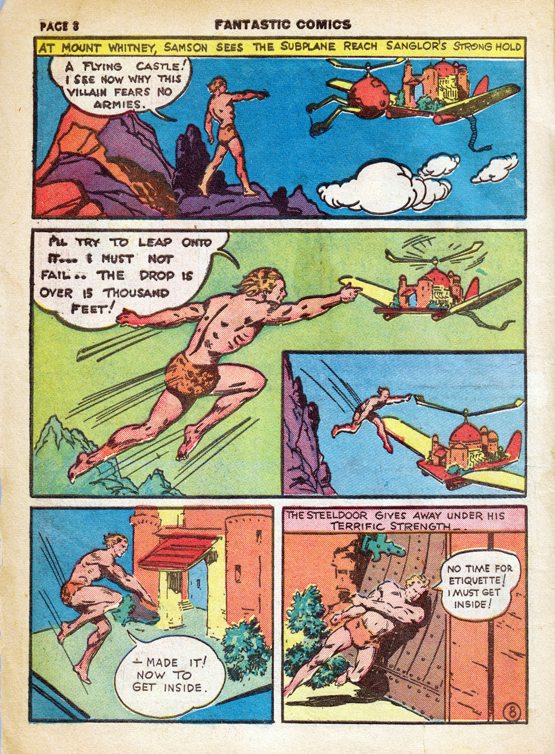 Read online Fantastic Comics comic -  Issue #7 - 10