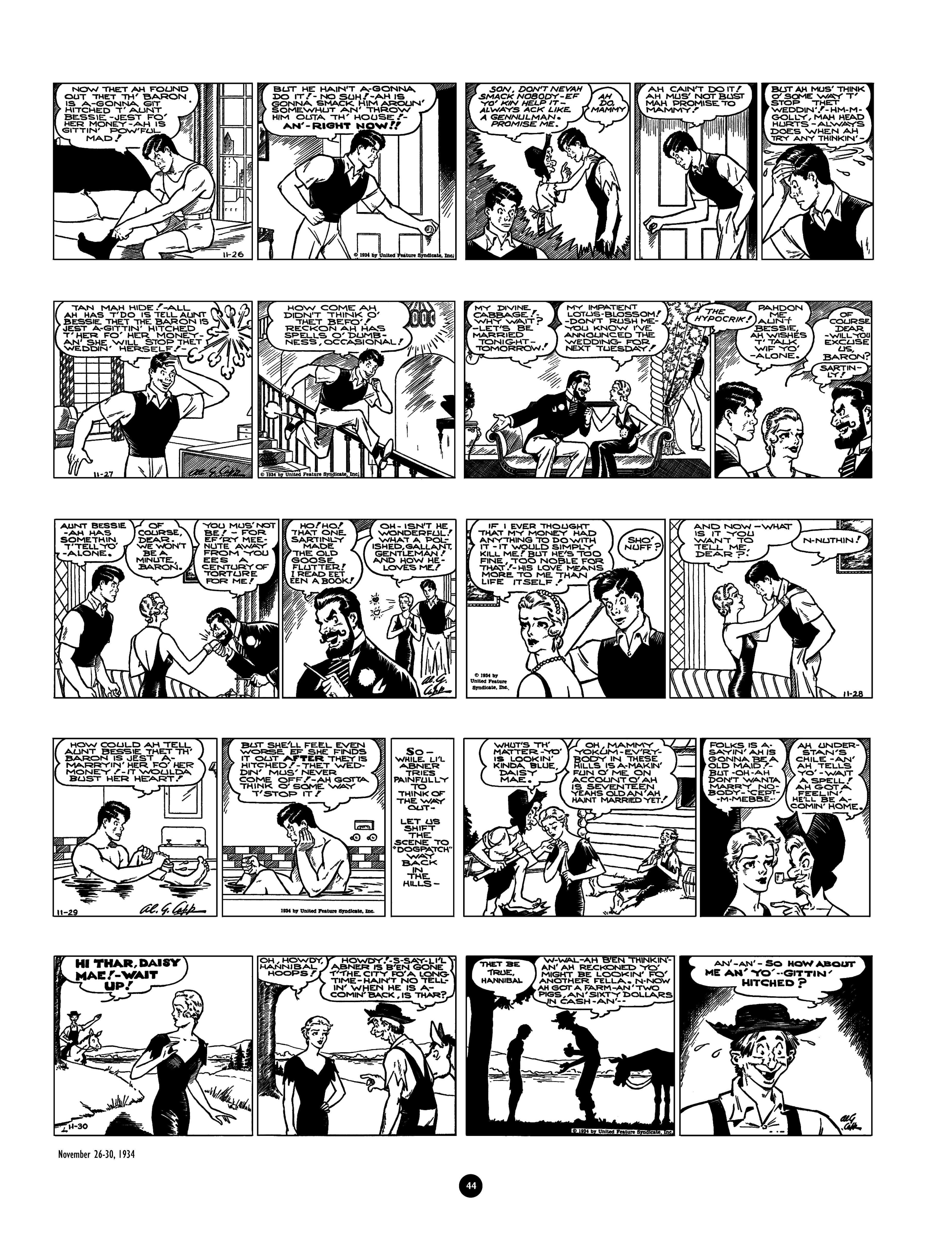 Read online Al Capp's Li'l Abner Complete Daily & Color Sunday Comics comic -  Issue # TPB 1 (Part 1) - 45