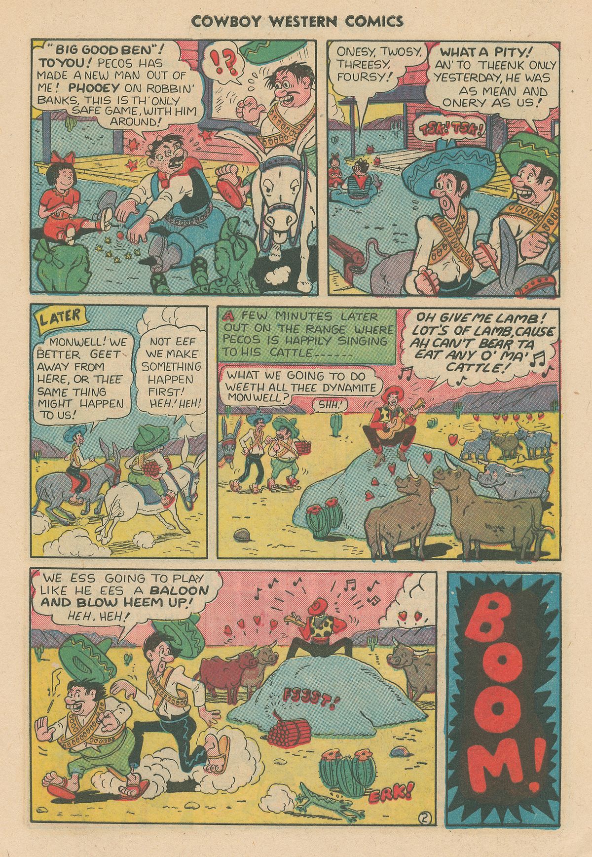 Read online Cowboy Western Comics (1948) comic -  Issue #31 - 9