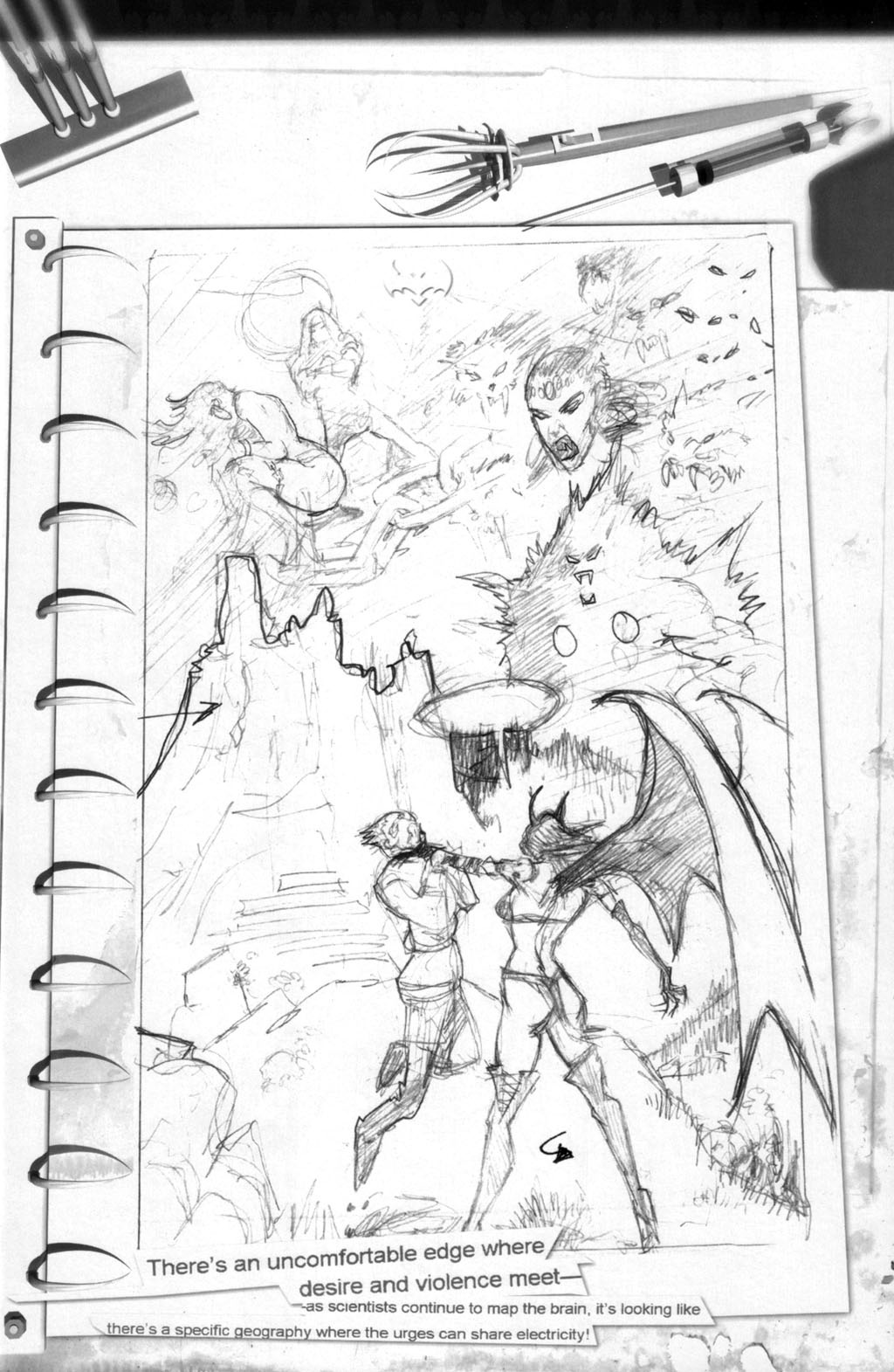 Read online Purgatori: The Dracula Gambit comic -  Issue # _Sketchbook - 11