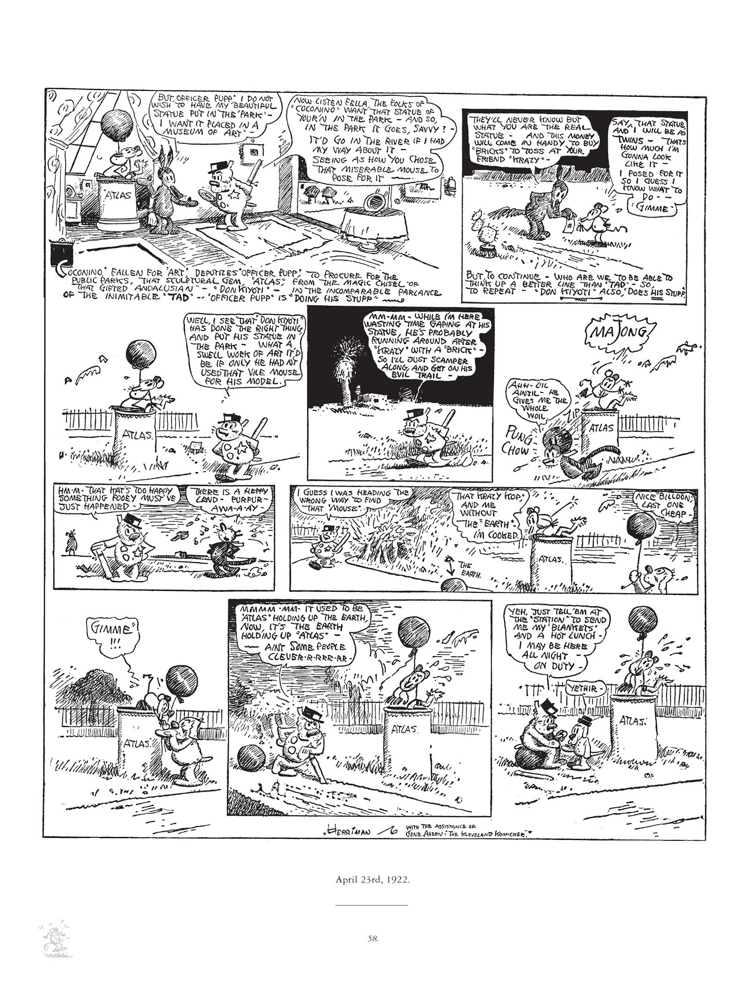 Read online Krazy & Ignatz comic -  Issue # TPB 3 - 58