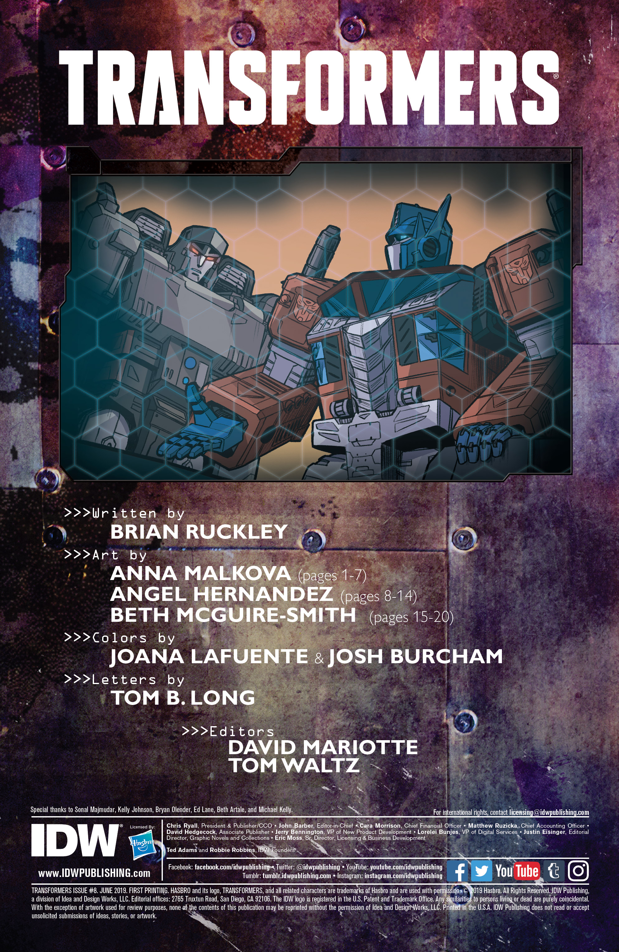 Read online Transformers (2019) comic -  Issue #8 - 2