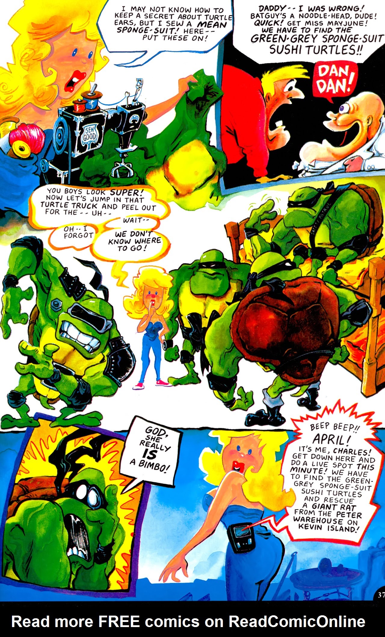 Read online Green-Grey Sponge-Suit Sushi Turtles comic -  Issue # Full - 39