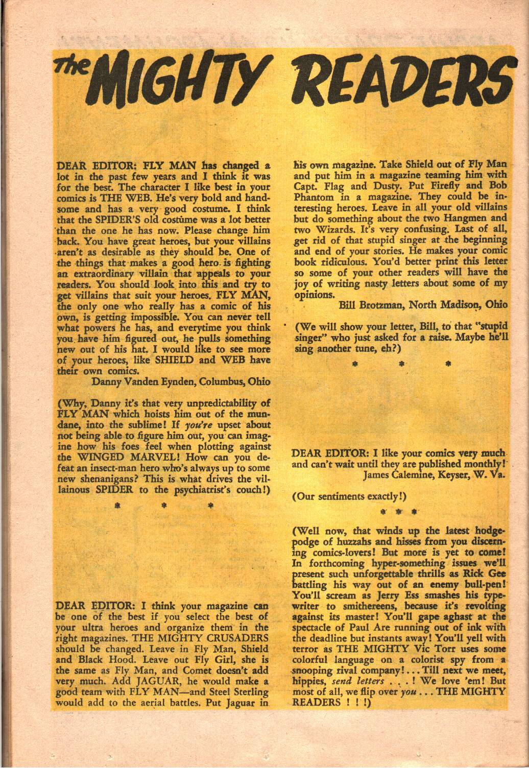 Read online Fly Man comic -  Issue #39 - 22