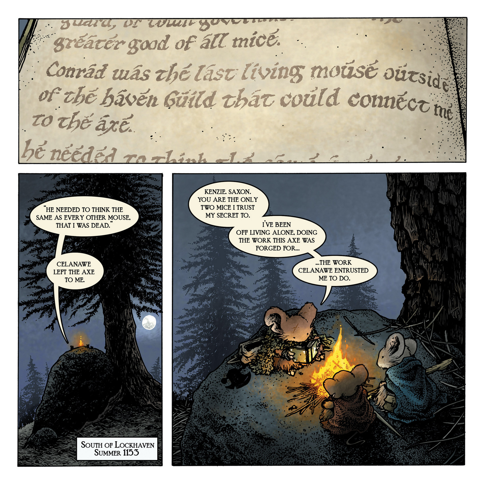 Read online Mouse Guard: The Black Axe comic -  Issue #6 - 24