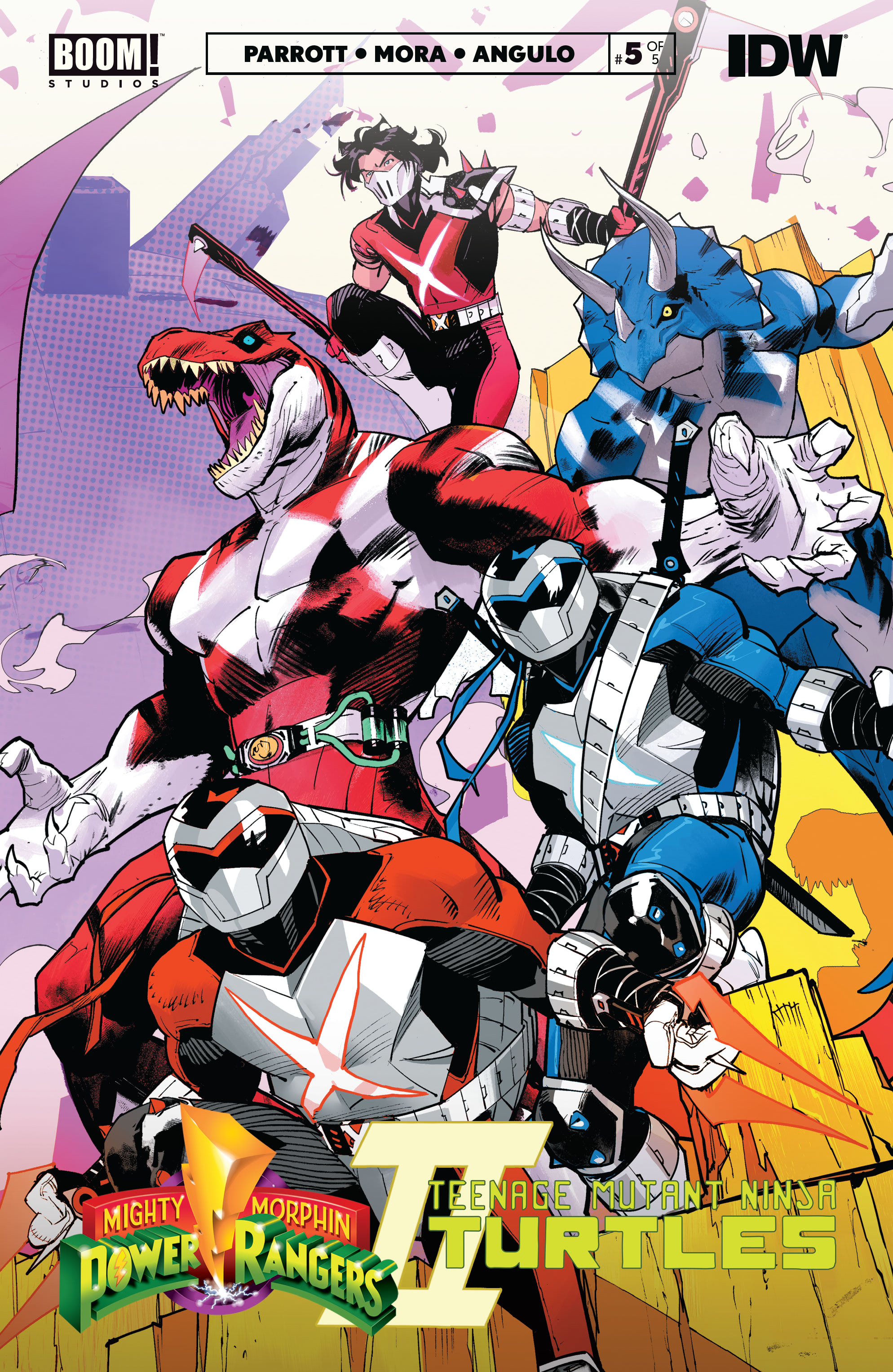 Read online Mighty Morphin Power Rangers/ Teenage Mutant Ninja Turtles II comic -  Issue #5 - 1
