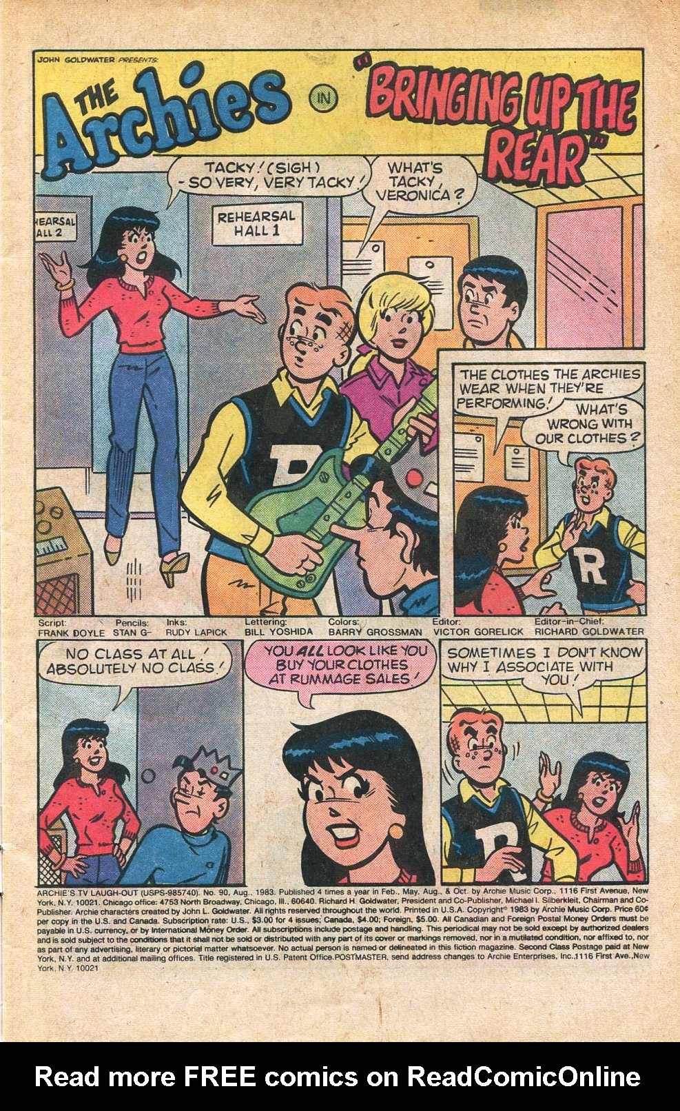 Read online Archie's TV Laugh-Out comic -  Issue #90 - 3