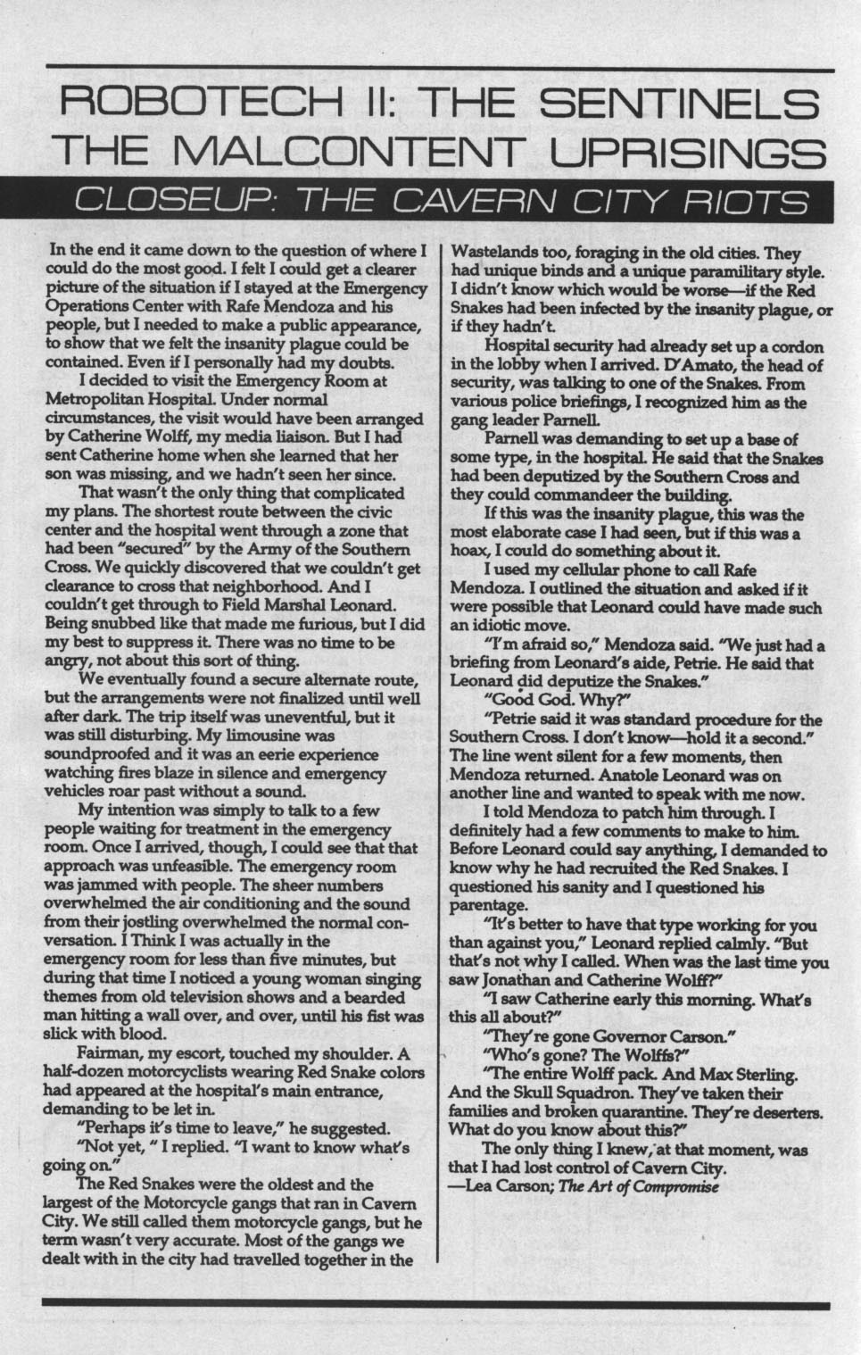 Read online Robotech II: The Sentinels - The Malcontent Uprisings comic -  Issue #11 - 27