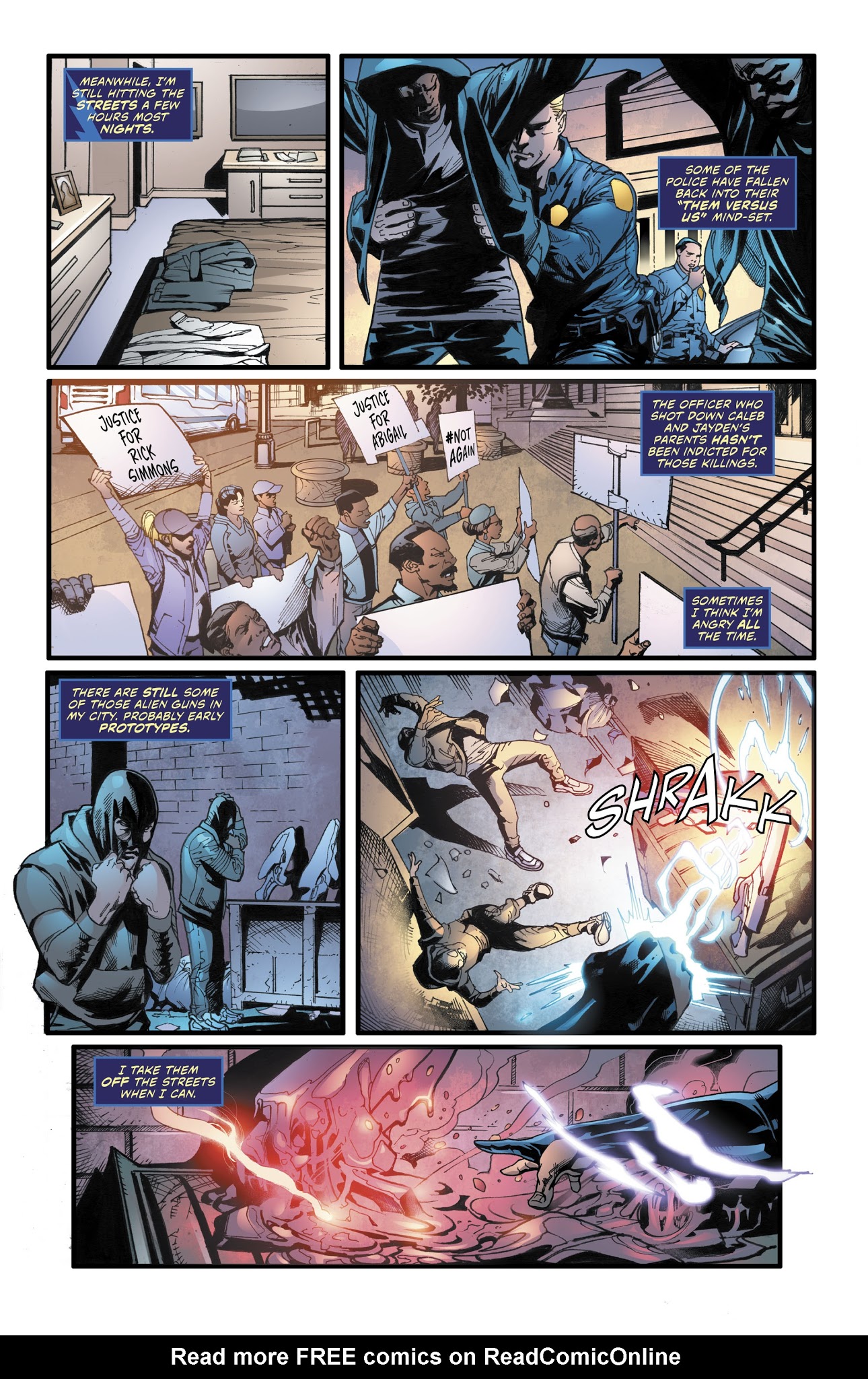 Read online Black Lightning: Cold Dead Hands comic -  Issue #6 - 22