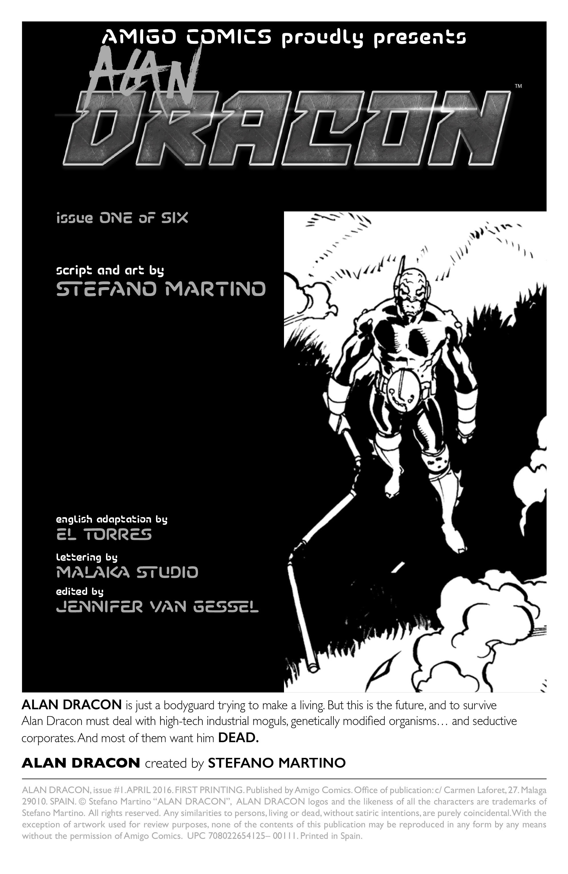Read online Alan Dracon comic -  Issue #1 - 2