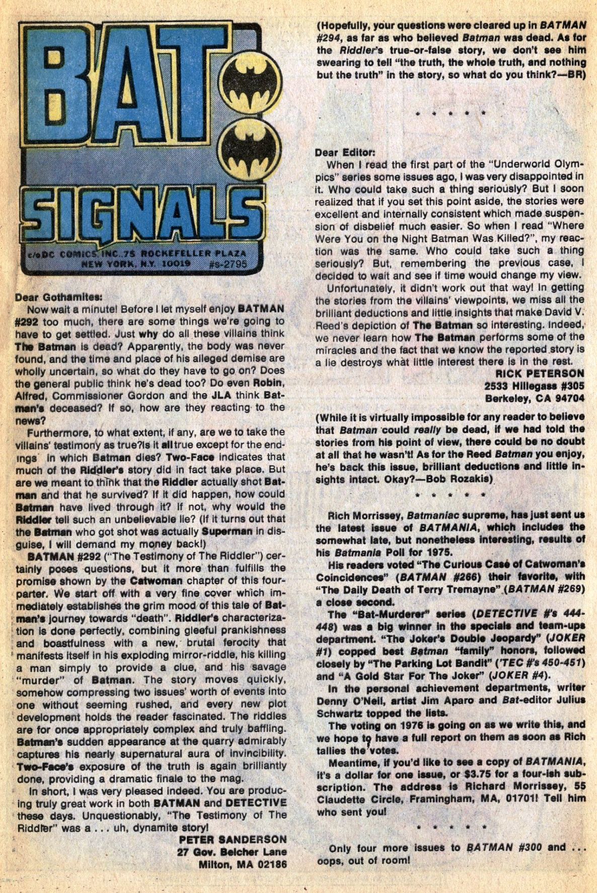 Read online Batman (1940) comic -  Issue #296 - 32