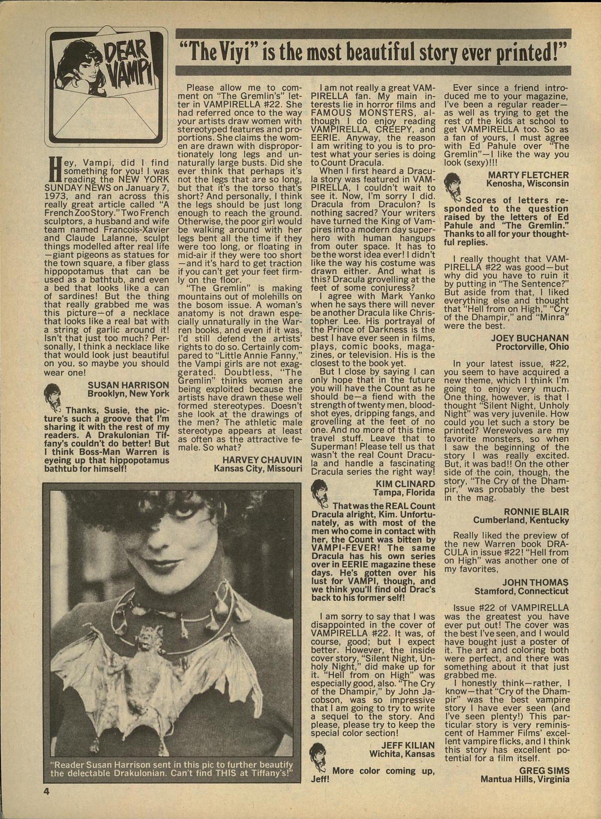 Read online Vampirella (1969) comic -  Issue #25 - 4