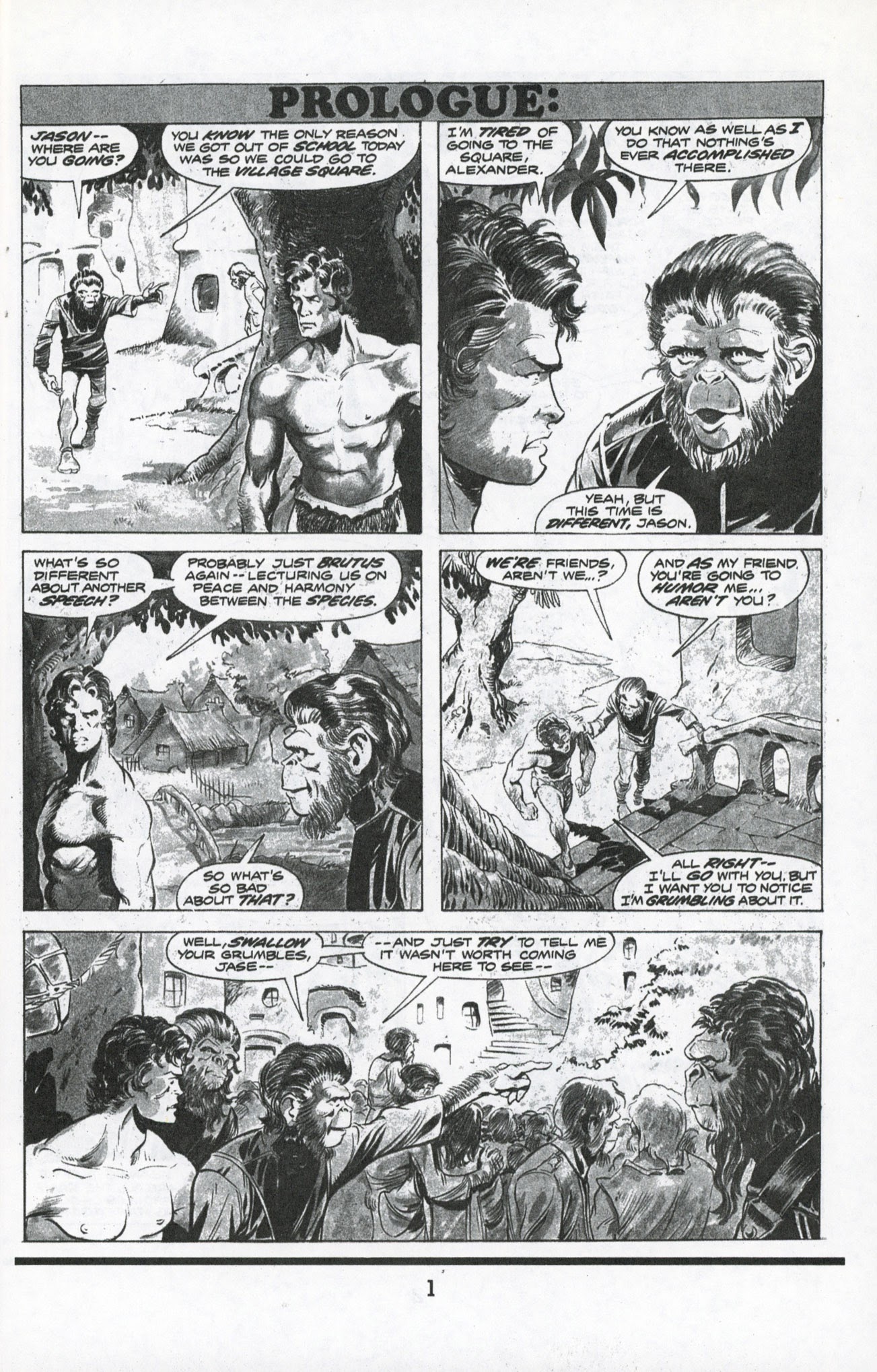 Read online Terror on the Planet of the Apes comic -  Issue #1 - 3