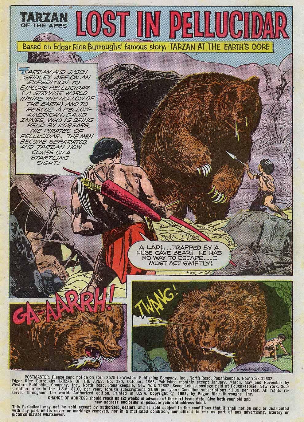 Read online Tarzan (1962) comic -  Issue #180 - 3