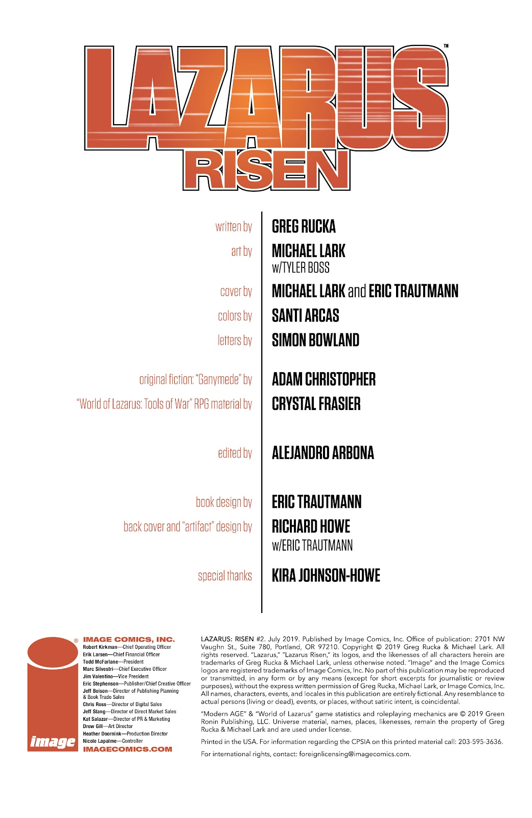 Lazarus: Risen issue 2 - Page 3