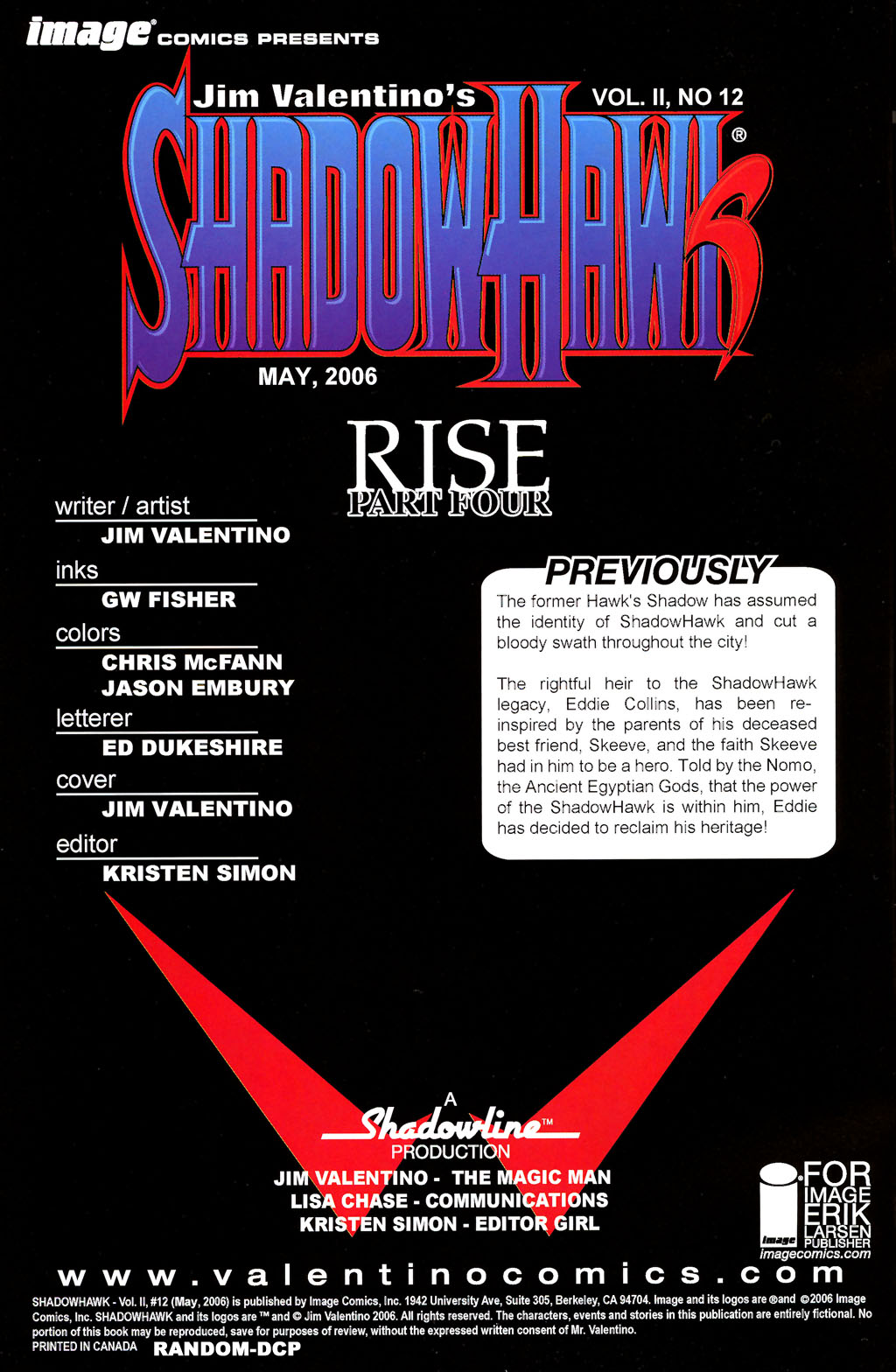 Read online ShadowHawk (2005) comic -  Issue #12 - 2