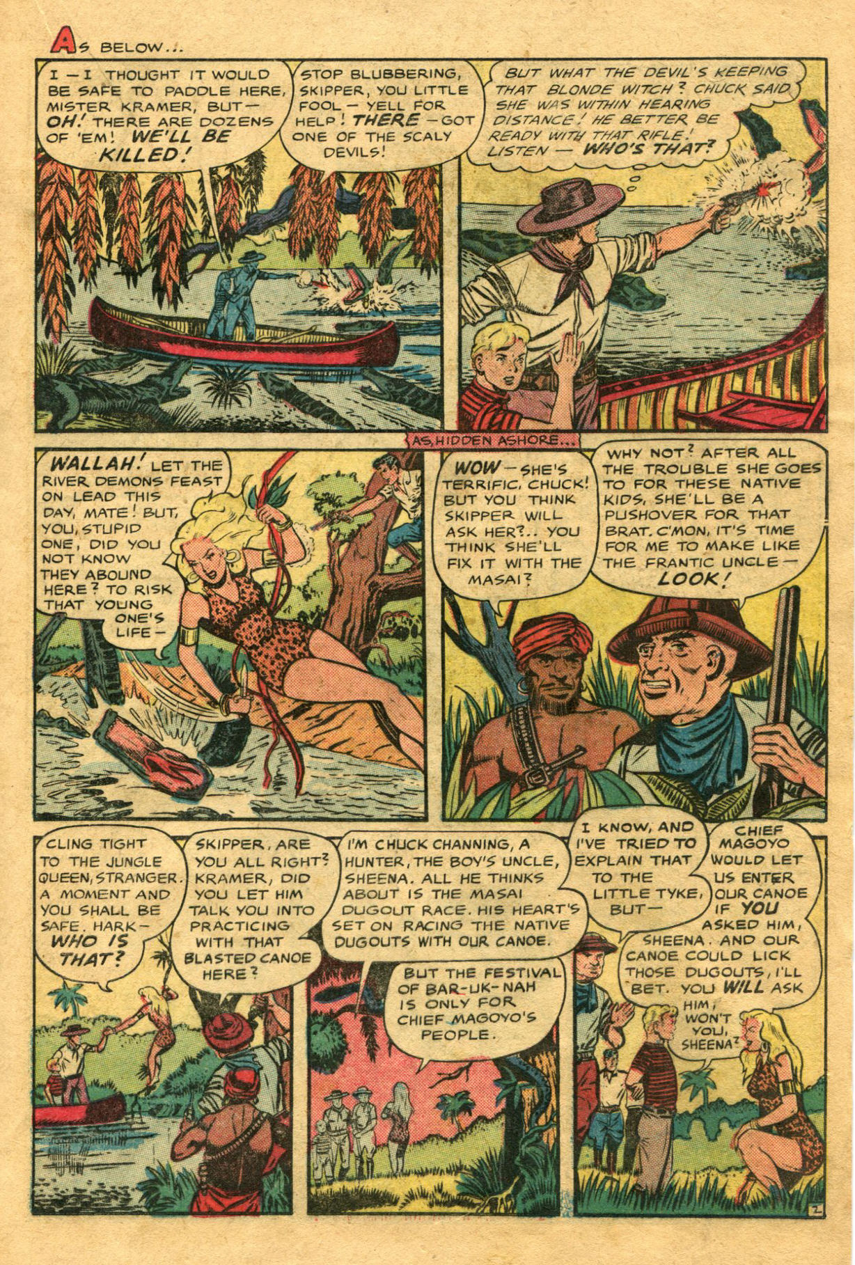 Read online Sheena, Queen of the Jungle (1942) comic -  Issue #9 - 17