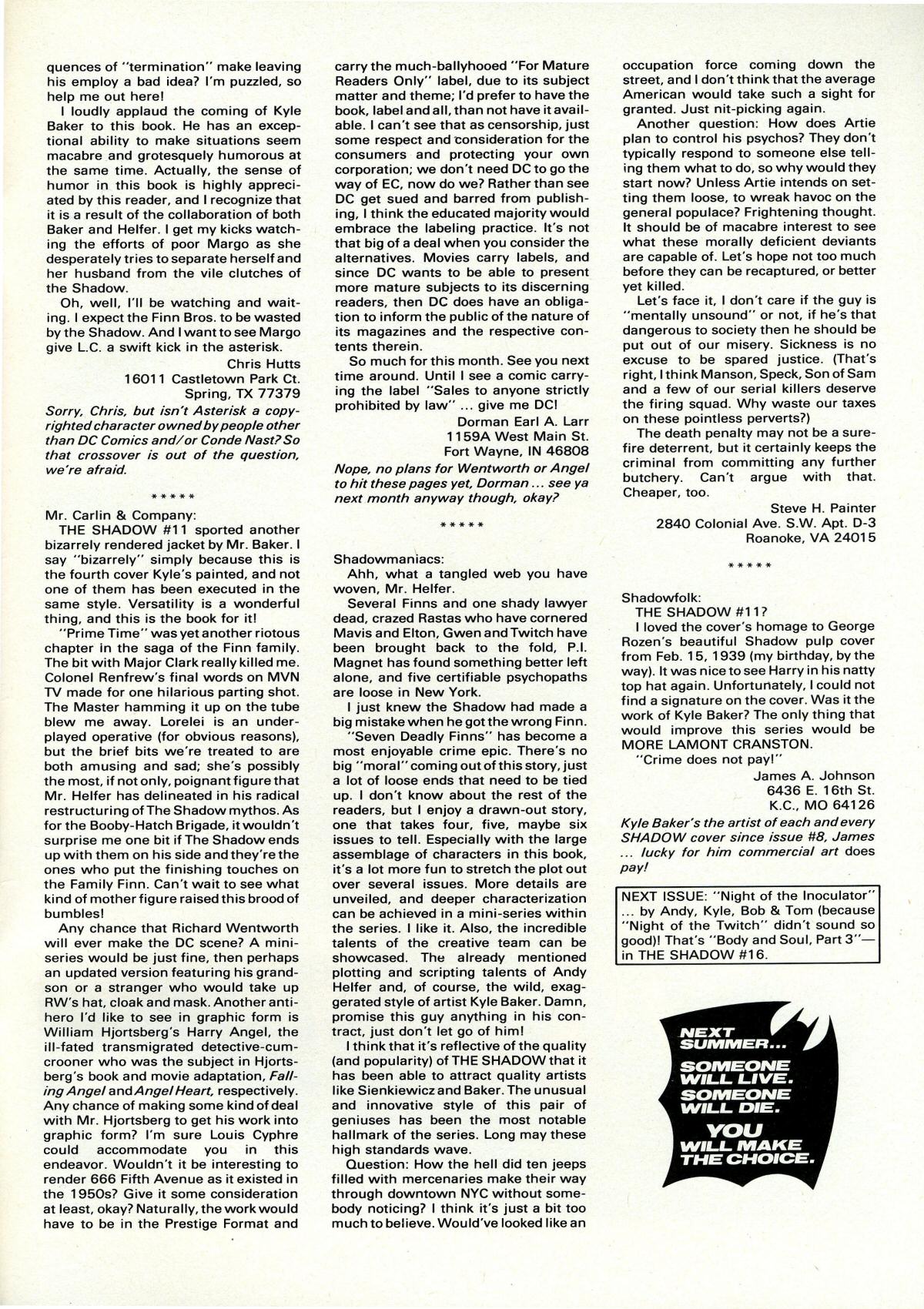 Read online The Shadow (1987) comic -  Issue #15 - 35