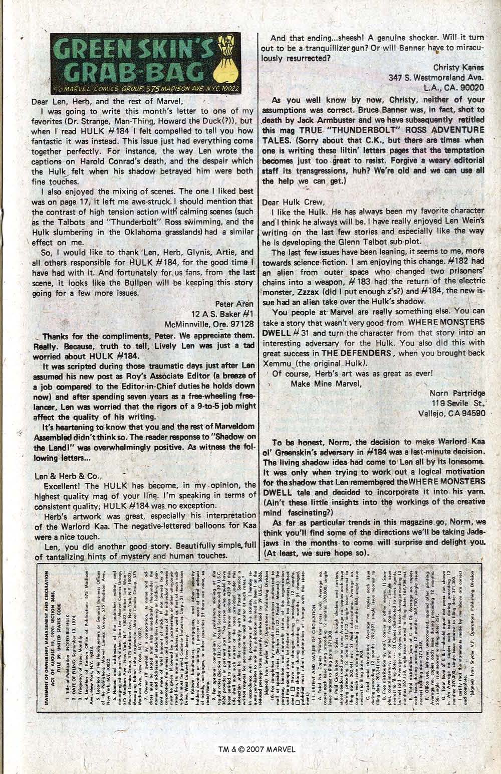 Read online The Incredible Hulk (1968) comic -  Issue #187 - 21