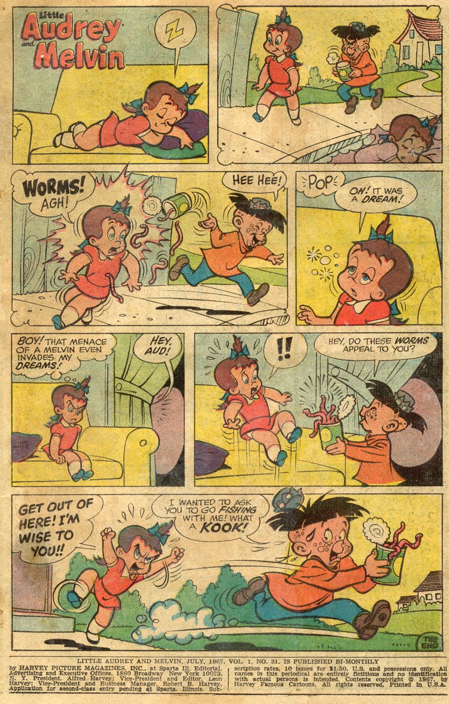 Read online Little Audrey And Melvin comic -  Issue #31 - 2