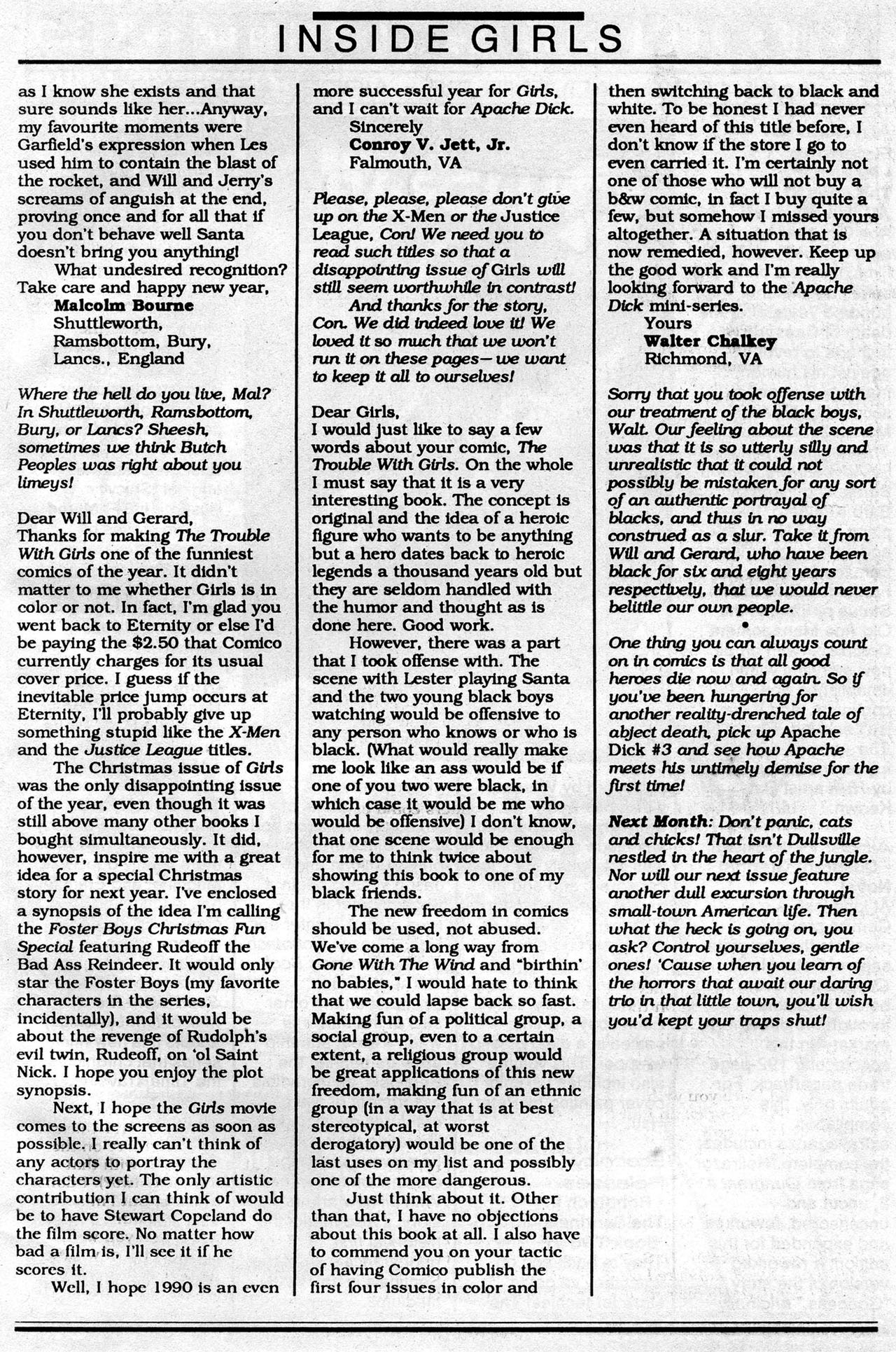 Read online The Trouble With Girls (1989) comic -  Issue #14 - 28