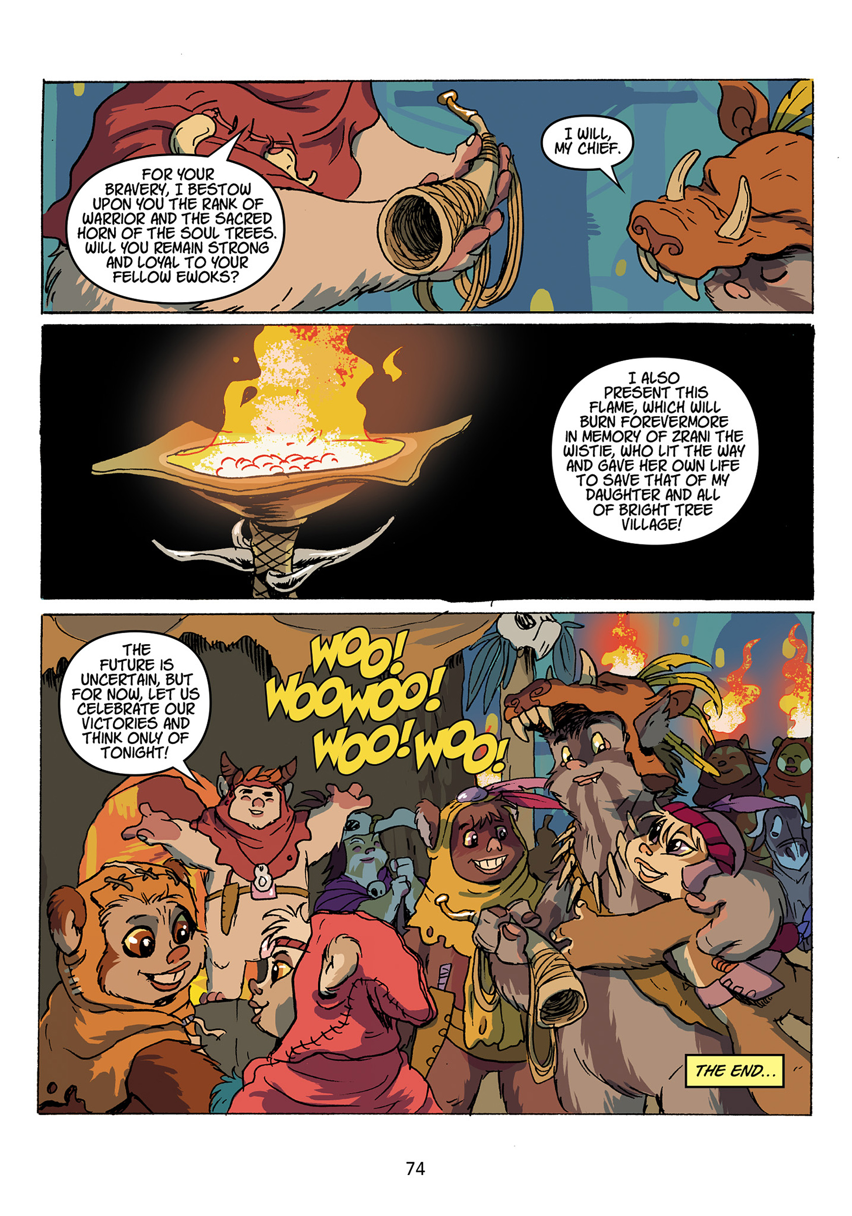 Read online Star Wars: Ewoks - Shadows of Endor comic -  Issue # TPB - 75