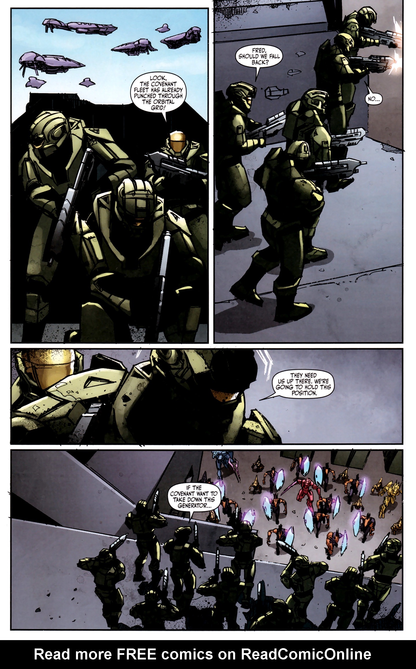 Read online Halo: Fall Of Reach - Invasion comic -  Issue #4 - 12
