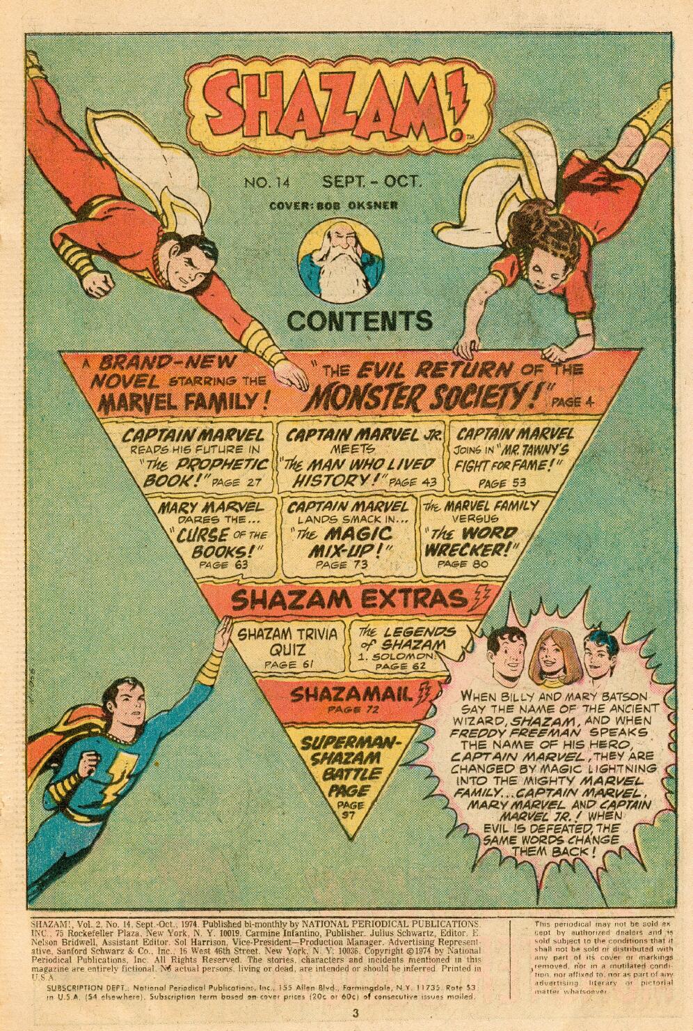 Read online Shazam! (1973) comic -  Issue #14 - 2