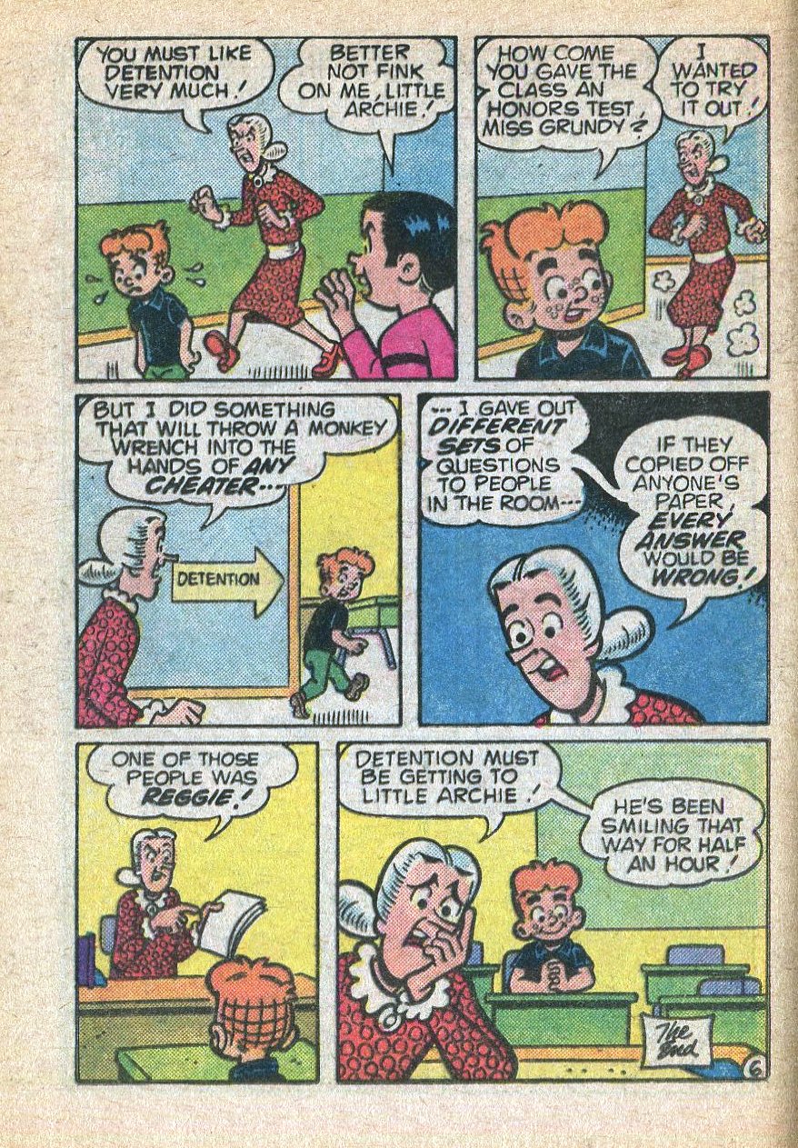Read online Little Archie Comics Digest Magazine comic -  Issue #21 - 128
