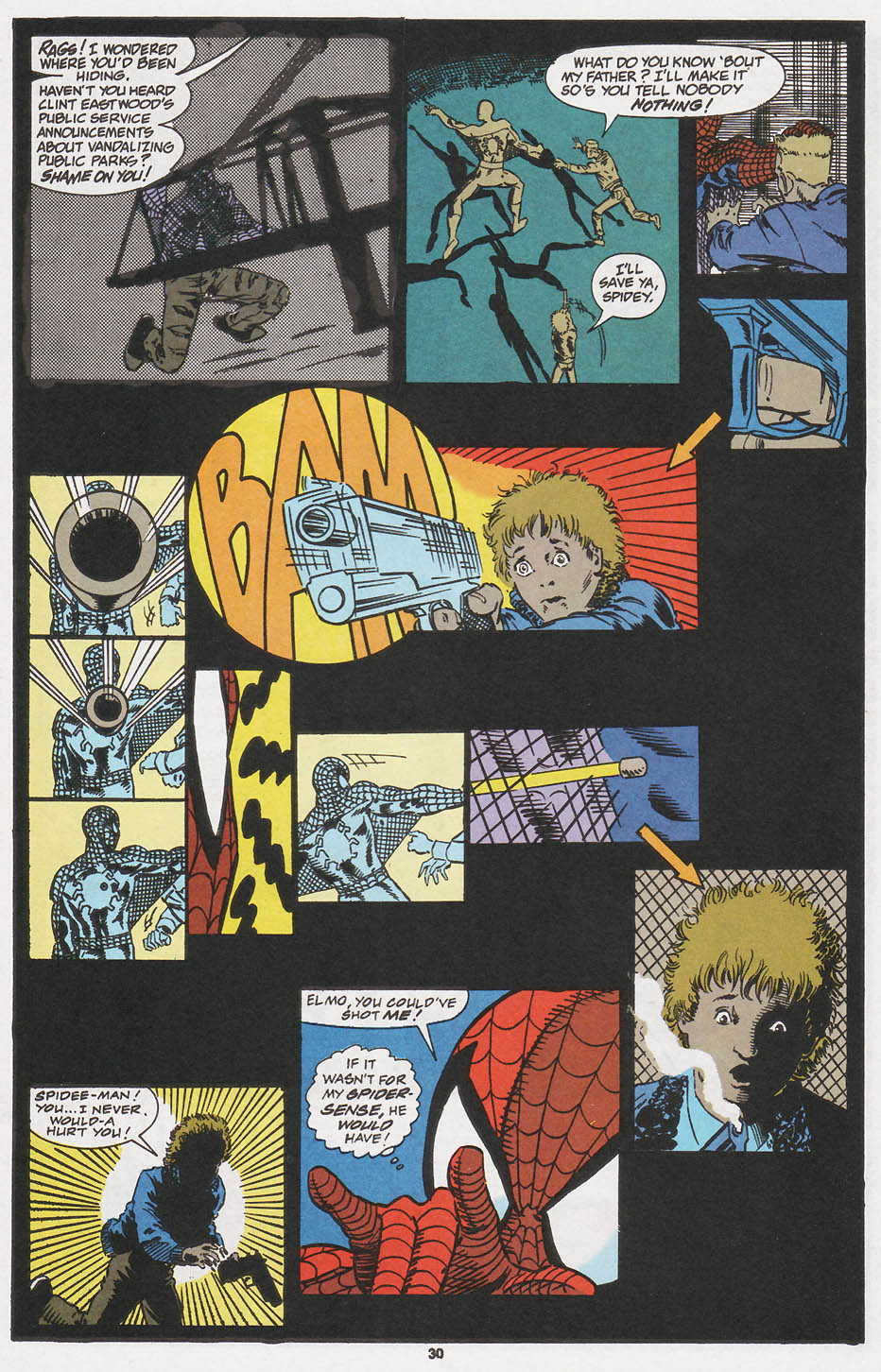 Read online Spider-Man (1990) comic -  Issue #28 - There's Something About A Gun Part 2 - 24
