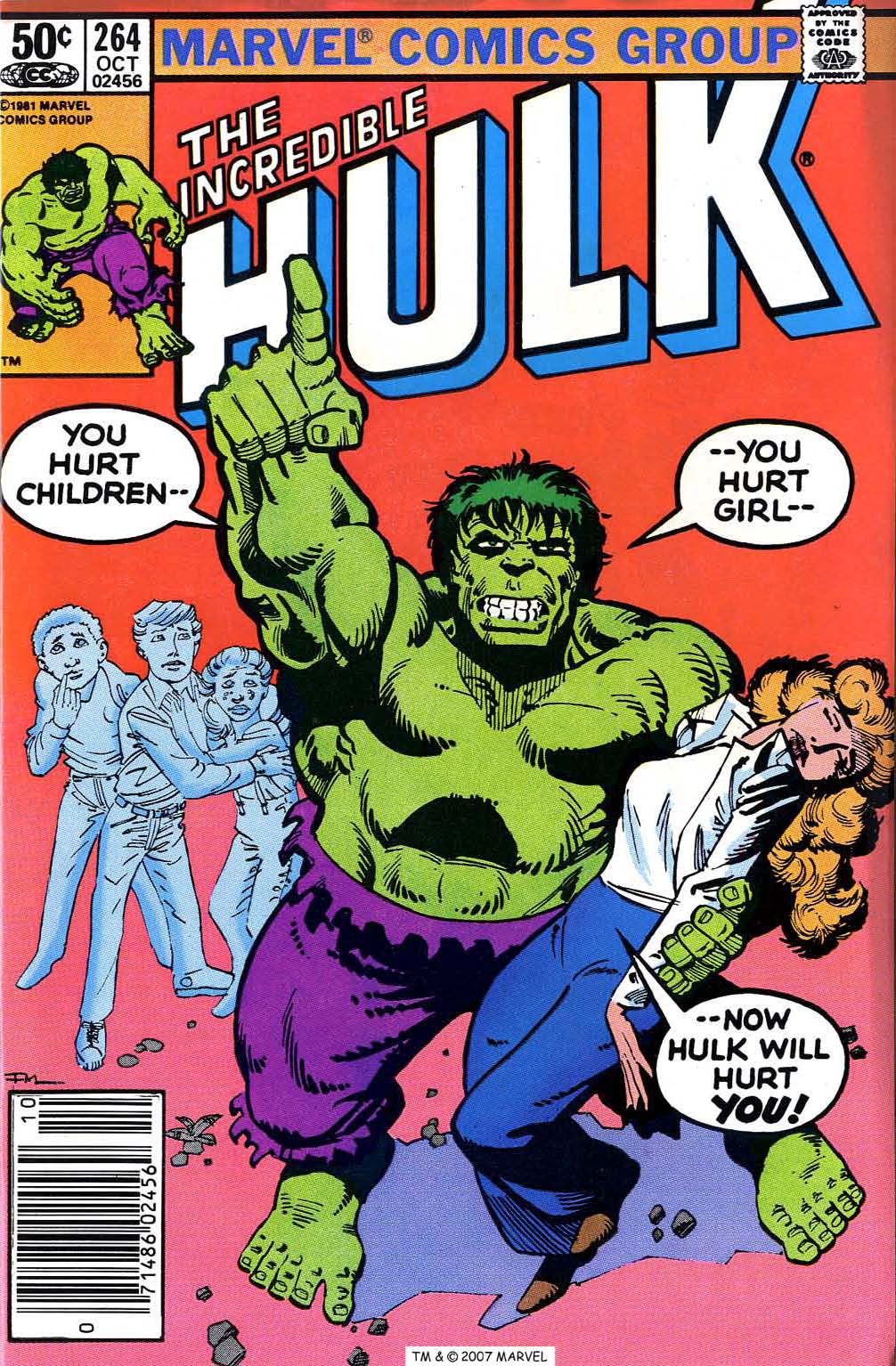 Read online The Incredible Hulk (1968) comic -  Issue #264 - 1