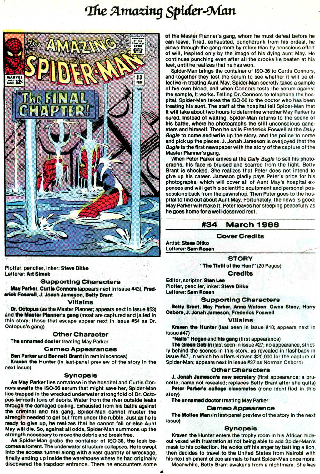 Read online The Official Marvel Index to The Amazing Spider-Man comic -  Issue #2 - 6