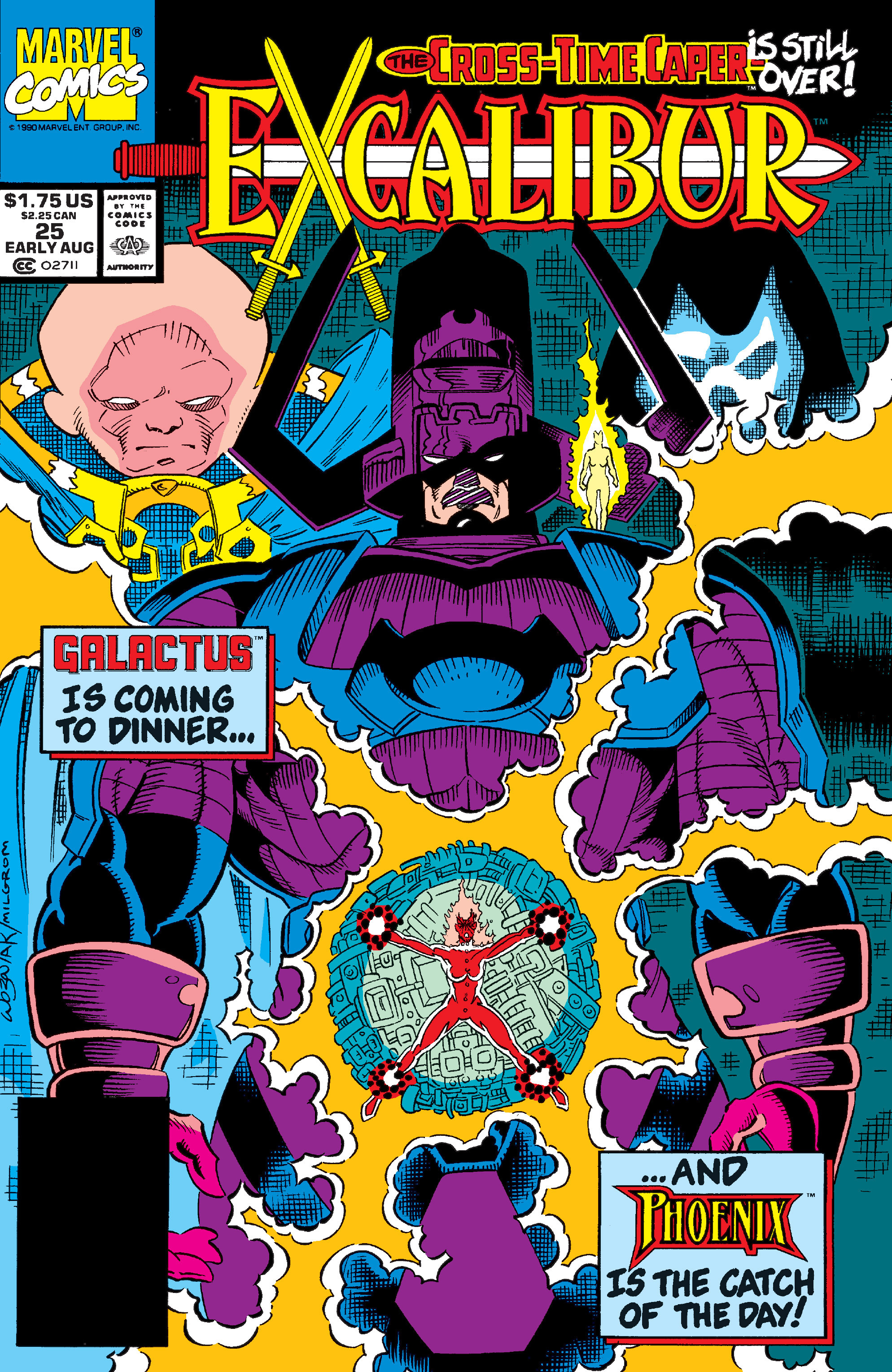Read online Excalibur (1988) comic -  Issue #25 - 1