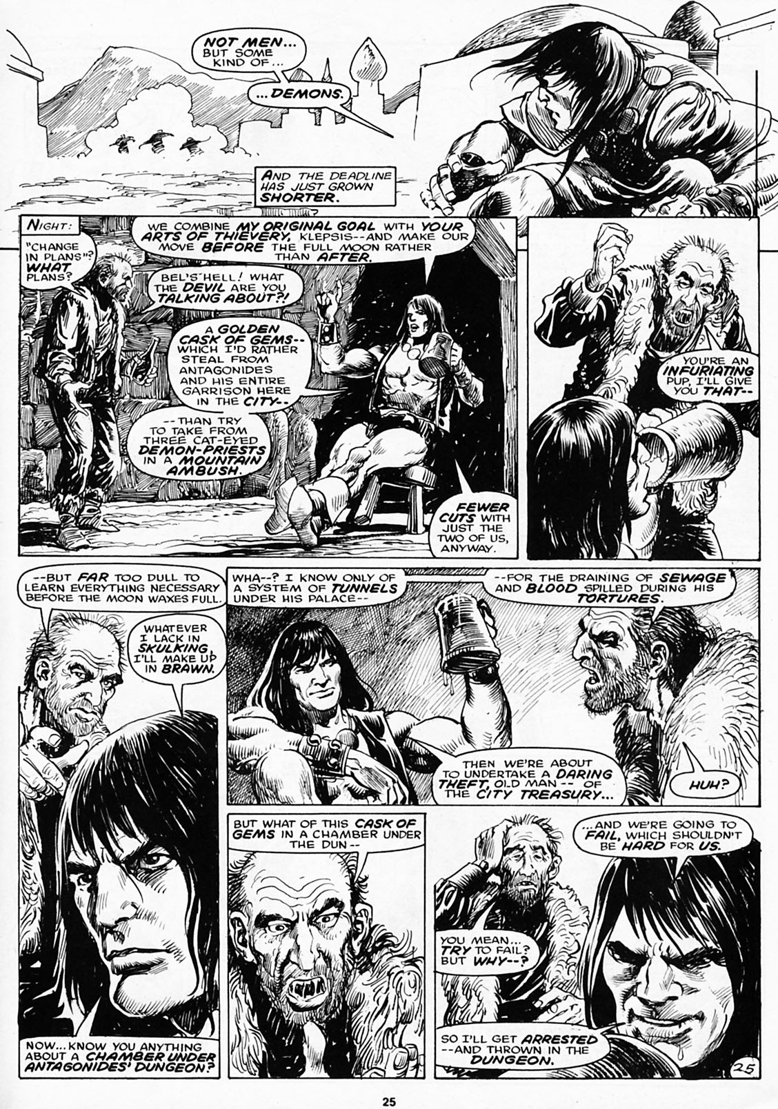 Read online The Savage Sword Of Conan comic -  Issue #180 - 27