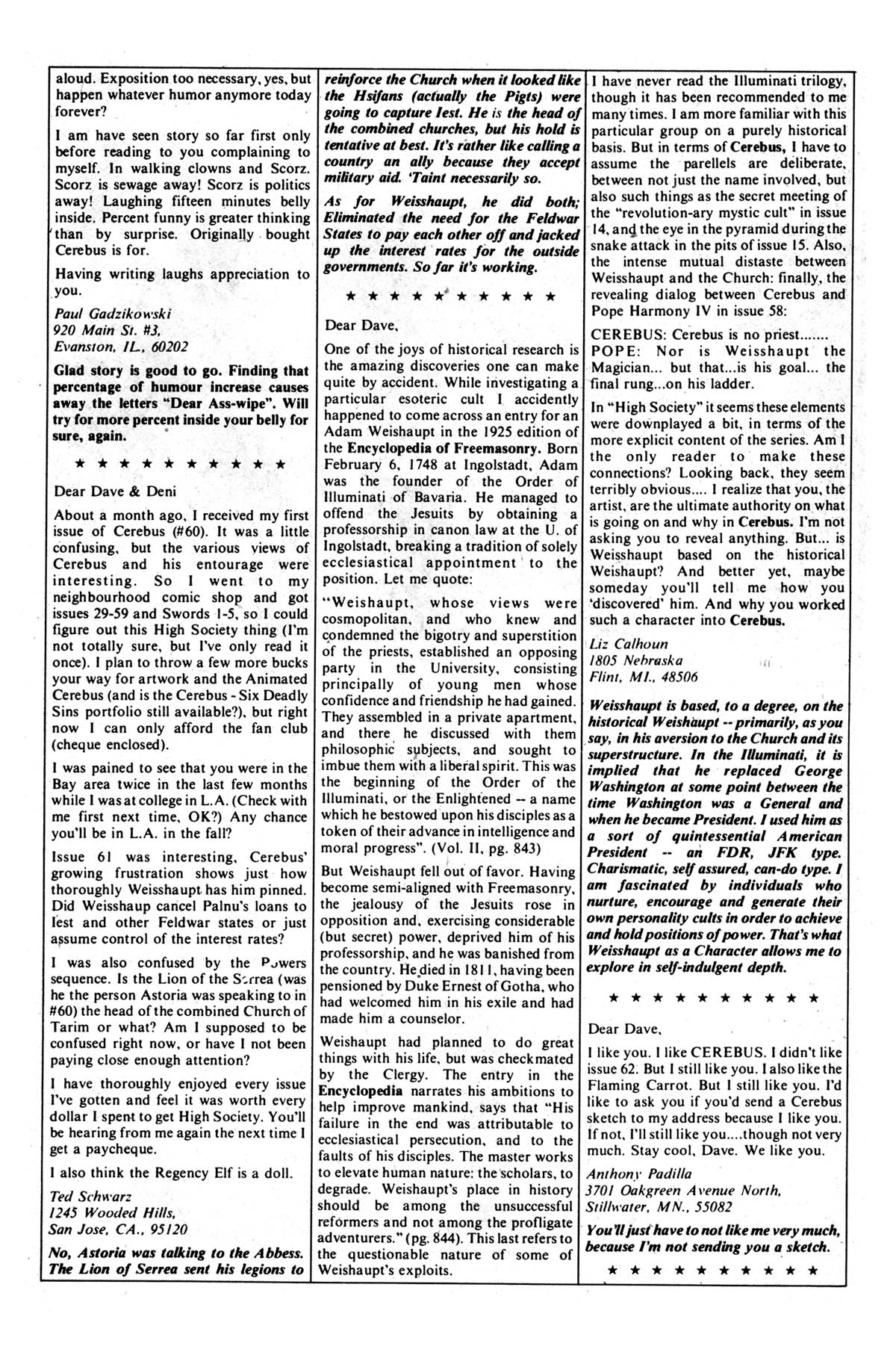 Read online Cerebus comic -  Issue #64 - 36