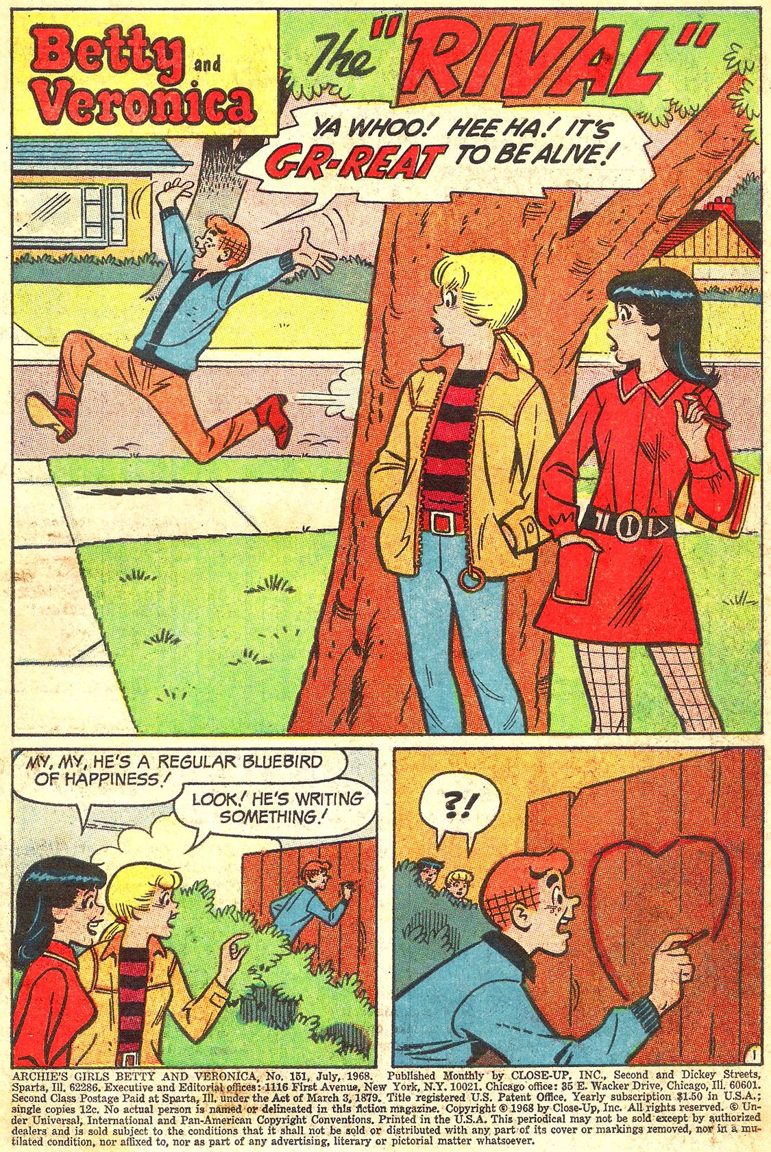 Read online Archie's Girls Betty and Veronica comic -  Issue #151 - 3