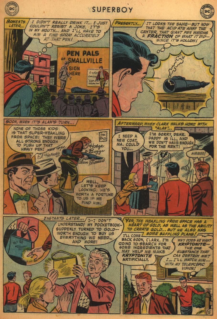 Read online Superboy (1949) comic -  Issue #65 - 6